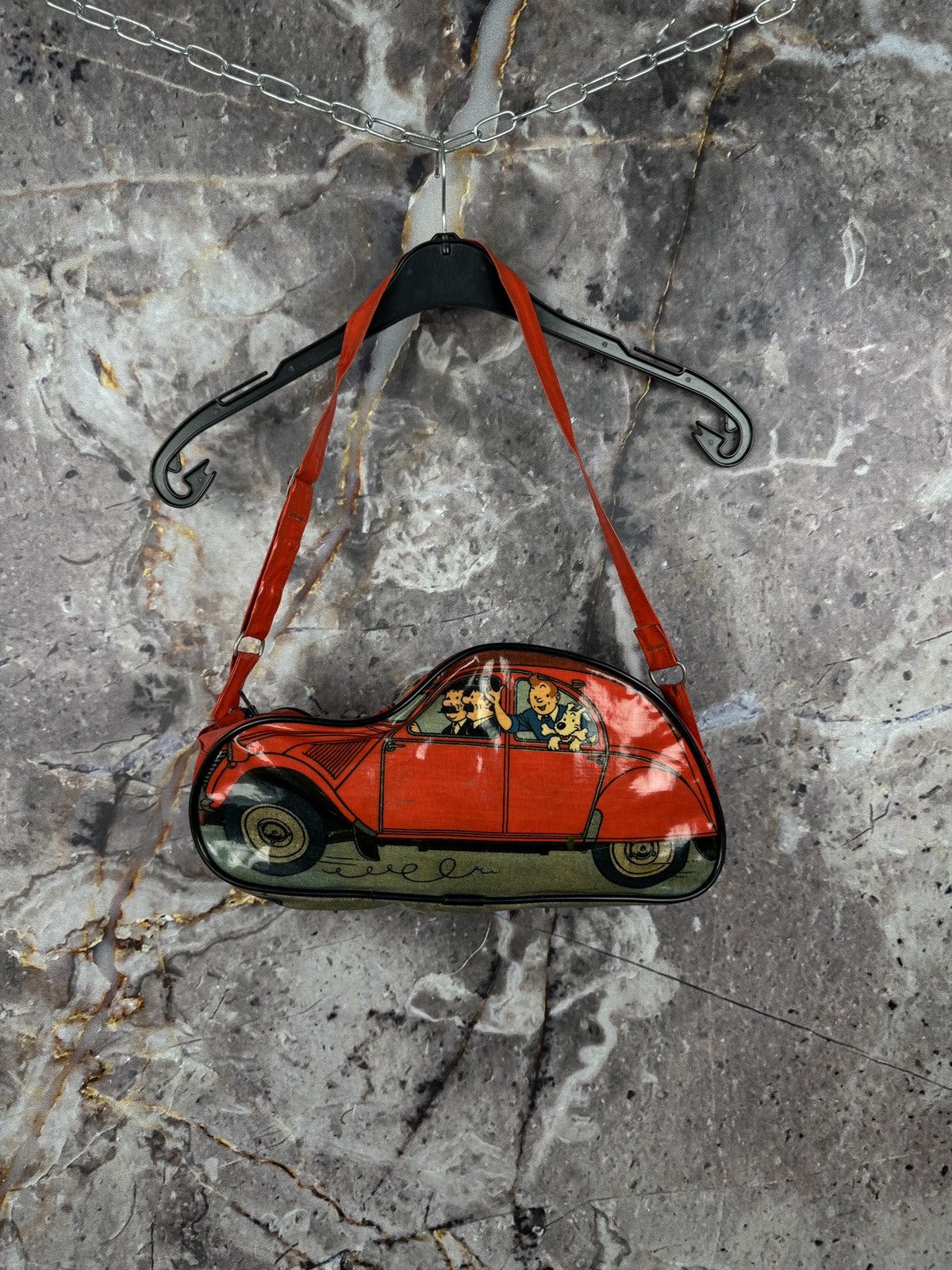 Vintage Bag Tin Tin Rare Citroën 2CV 1981 Size ONE SIZE - 1 Thumbnail