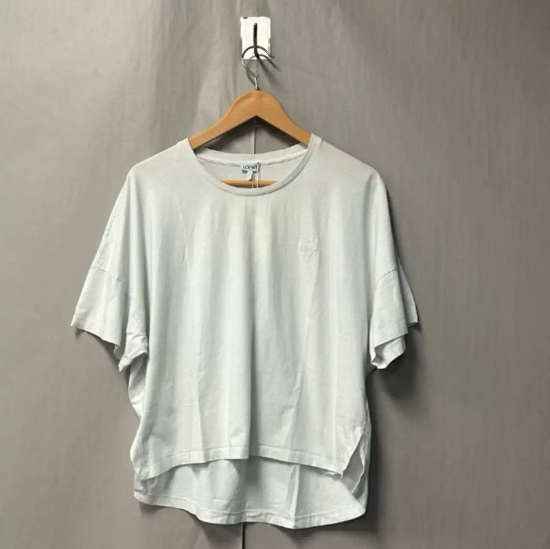 Loewe Loewe White Cotton T-Shirt for Women 0089 Size XS / US 0-2 / IT 36-38 - 1 Thumbnail