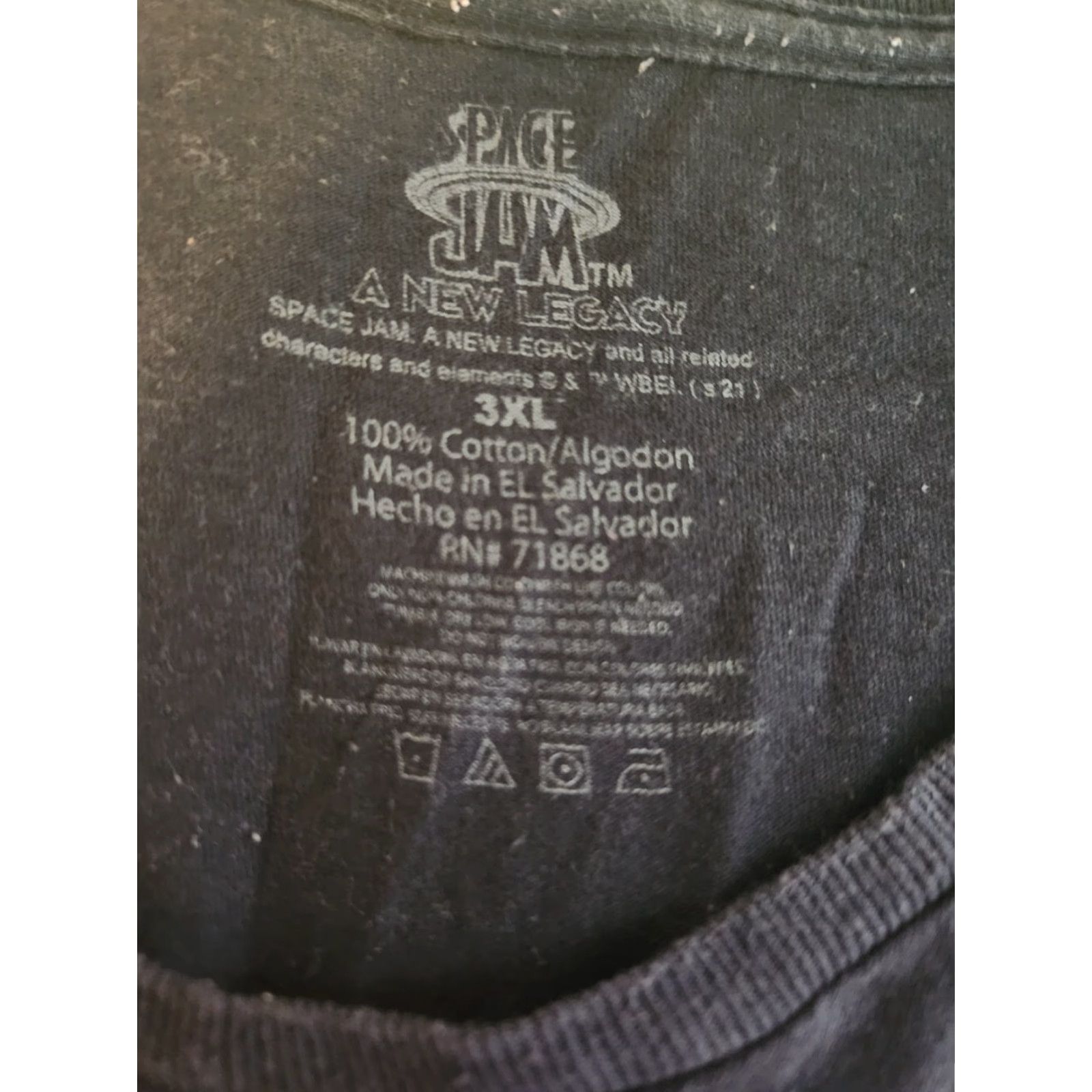 Vintage Space Jam Shirt A New Legacy T-Shirt 3XL Black Tune Squad Tweety Bugs Taz Mens Casual Short Sleeve Crew Neck Cotton Logo Clothing Size US XXL / EU 58 / 5 - 2 Thumbnail