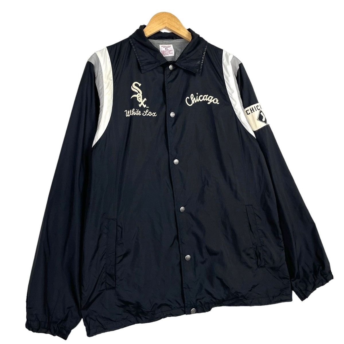 Japanese Brand × MLB × Vintage 💥MLB CHICAGO WHITE SOX SNAP COACH JACKET Size US XL / EU 56 / 4 - 3 Thumbnail