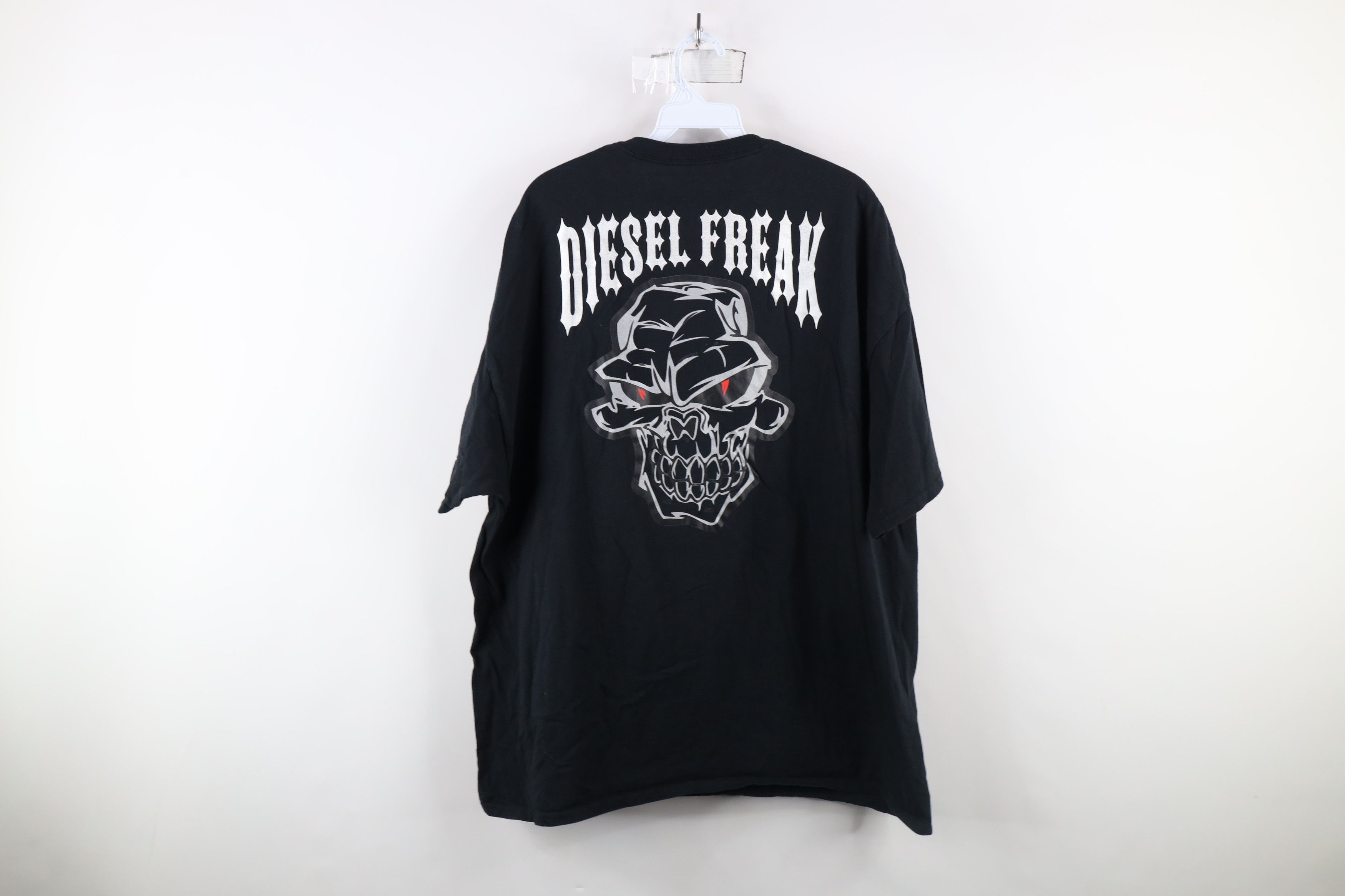 Vintage Vintage 90s Streetwear Skull Skeleton Pocket T-Shirt Black Size US XXL / EU 58 / 5 - 9 Thumbnail