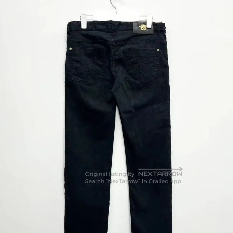 Versace Versace Black Embroidered Denim Casual Pants . Size US 36 / EU 52 - 2 Thumbnail