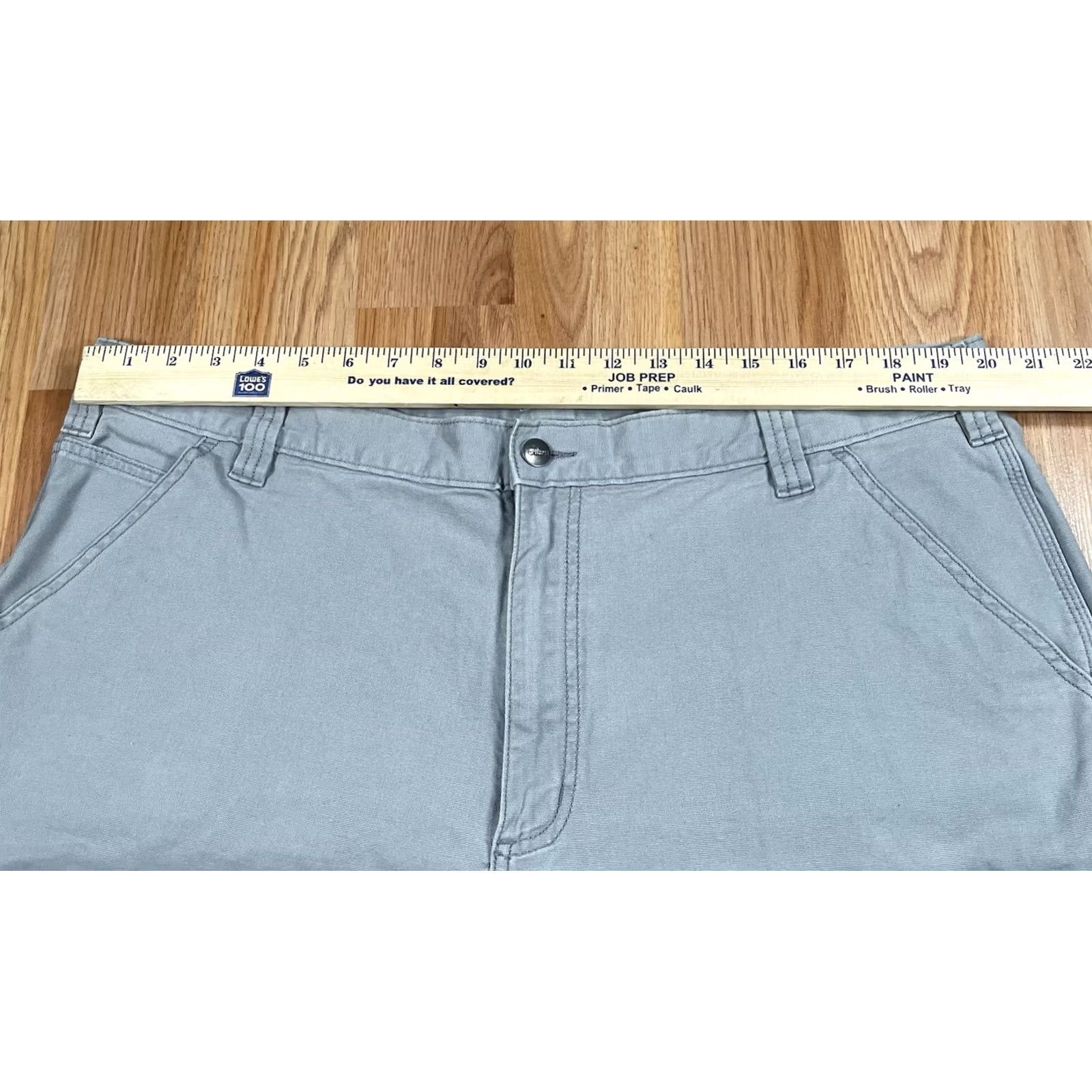 Carhartt Carhartt Shorts Mens 42 Gray Loose Fit Stretch Flat Front Khaki Chino Slack Size US 42 / EU 58 - 3 Thumbnail