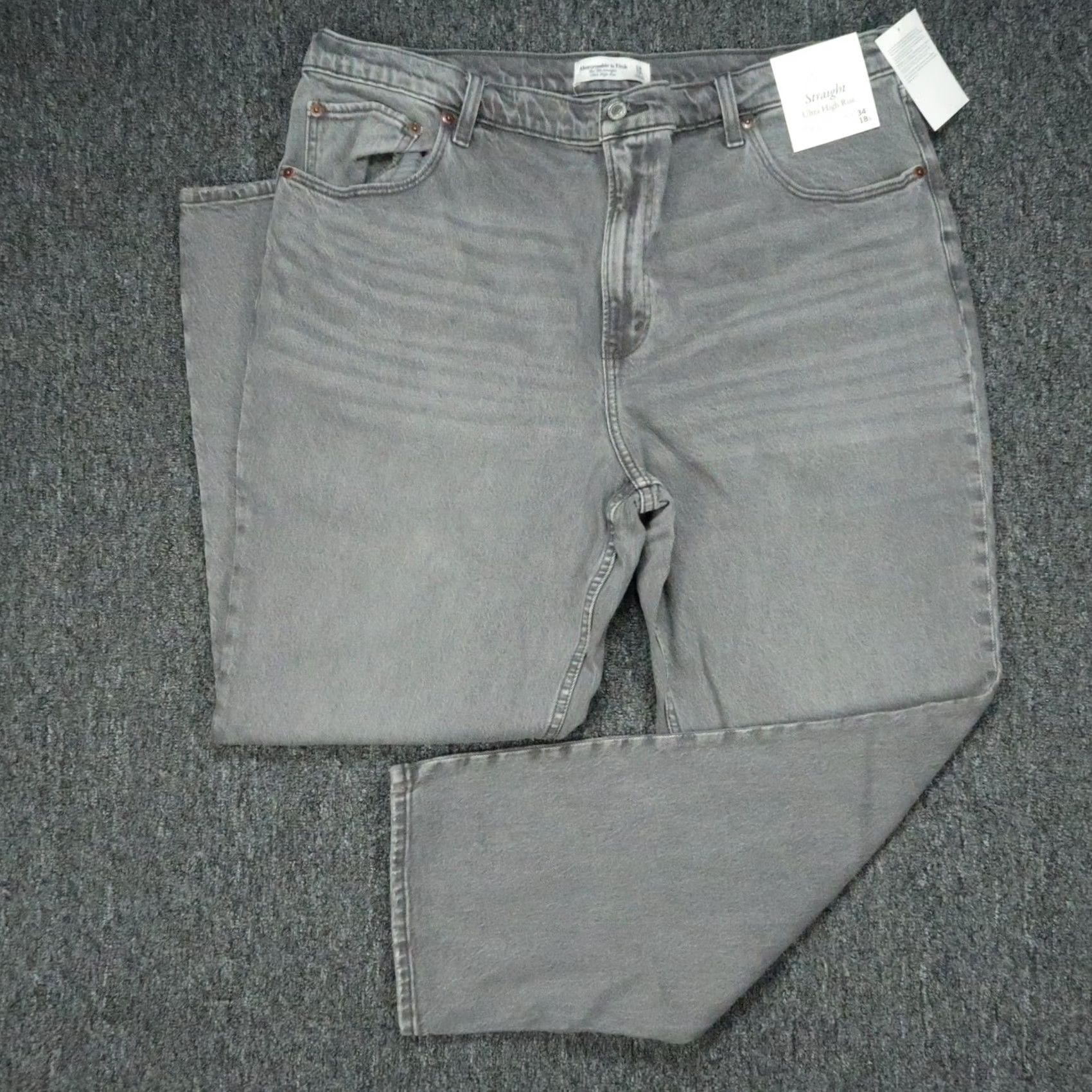 Abercrombie & Fitch Abercrombie & Fitch Jeans Women 34 38 in Gray Straight 5-Pocket Denim Vintage No XS? Size 24" / US 00 / IT 34 - 2 Thumbnail
