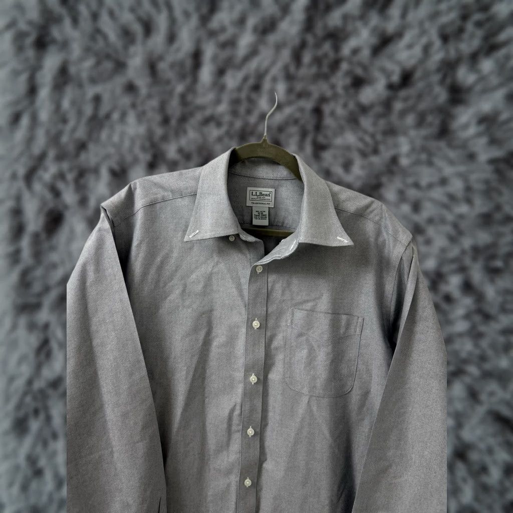 CLOT LL Bean Oxford Cloth Shirt Mens 16 36 Gray Button Down Traditional Fit Shirts Mens 16 Gray 100% Cotton Classic Vintage: No Size US L / EU 52-54 / 3 - 1 Thumbnail