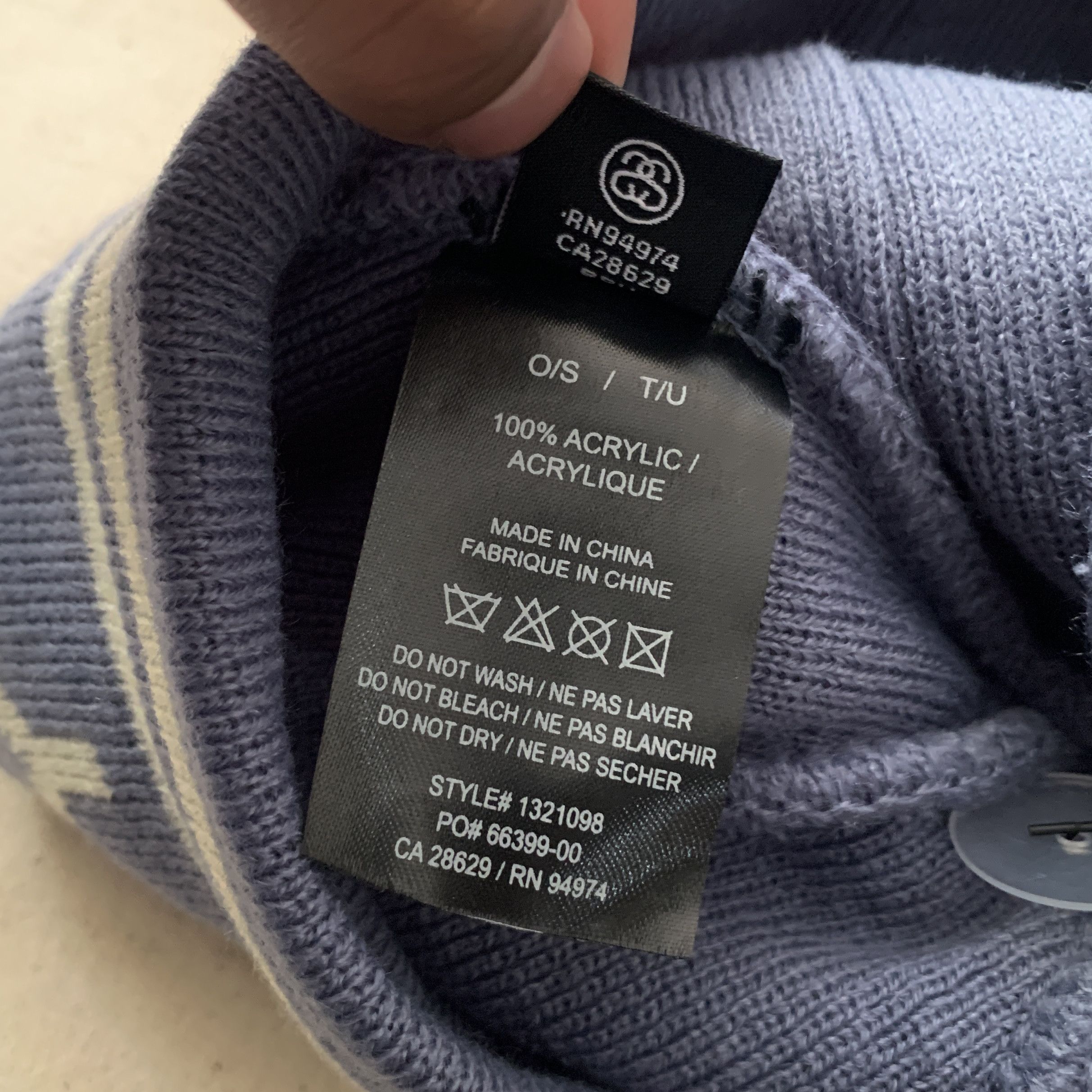 Stussy × Vintage Stussy Jacquard Stripe Skullcap Size ONE SIZE - 4 Thumbnail