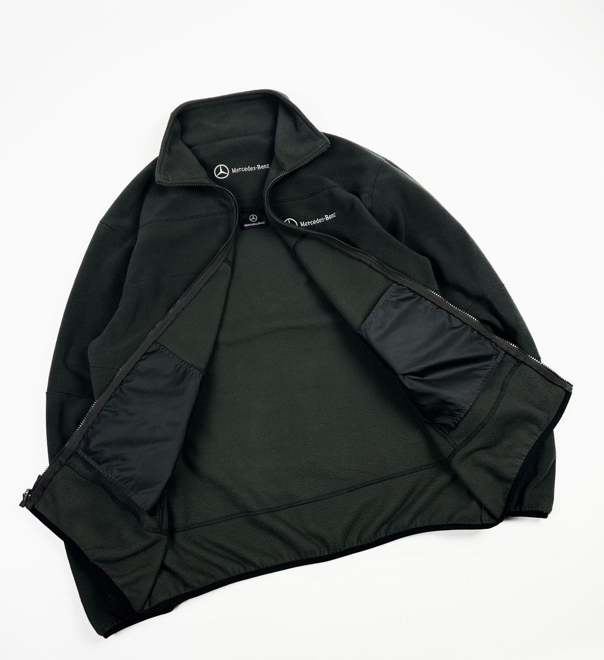 Audi × Mercedes-Benz vintage Mercedes Benz fleece Jacket Racing sweatshirt Size US L / EU 52-54 / 3 - 3 Thumbnail