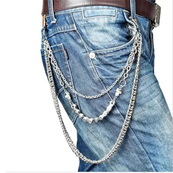 Japanese Brand Unisex 3 Layer Punk Wallet Keychain Size ONE SIZE - 1 Thumbnail