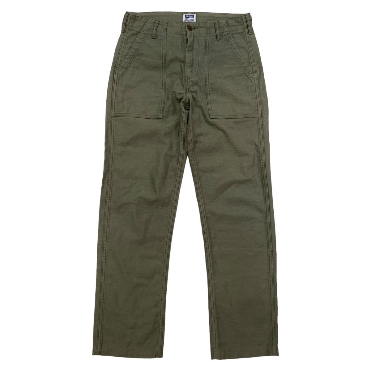 image of Military x Pherrows Sportswear Fatigue Pants in Olive, Men's (Size 28)