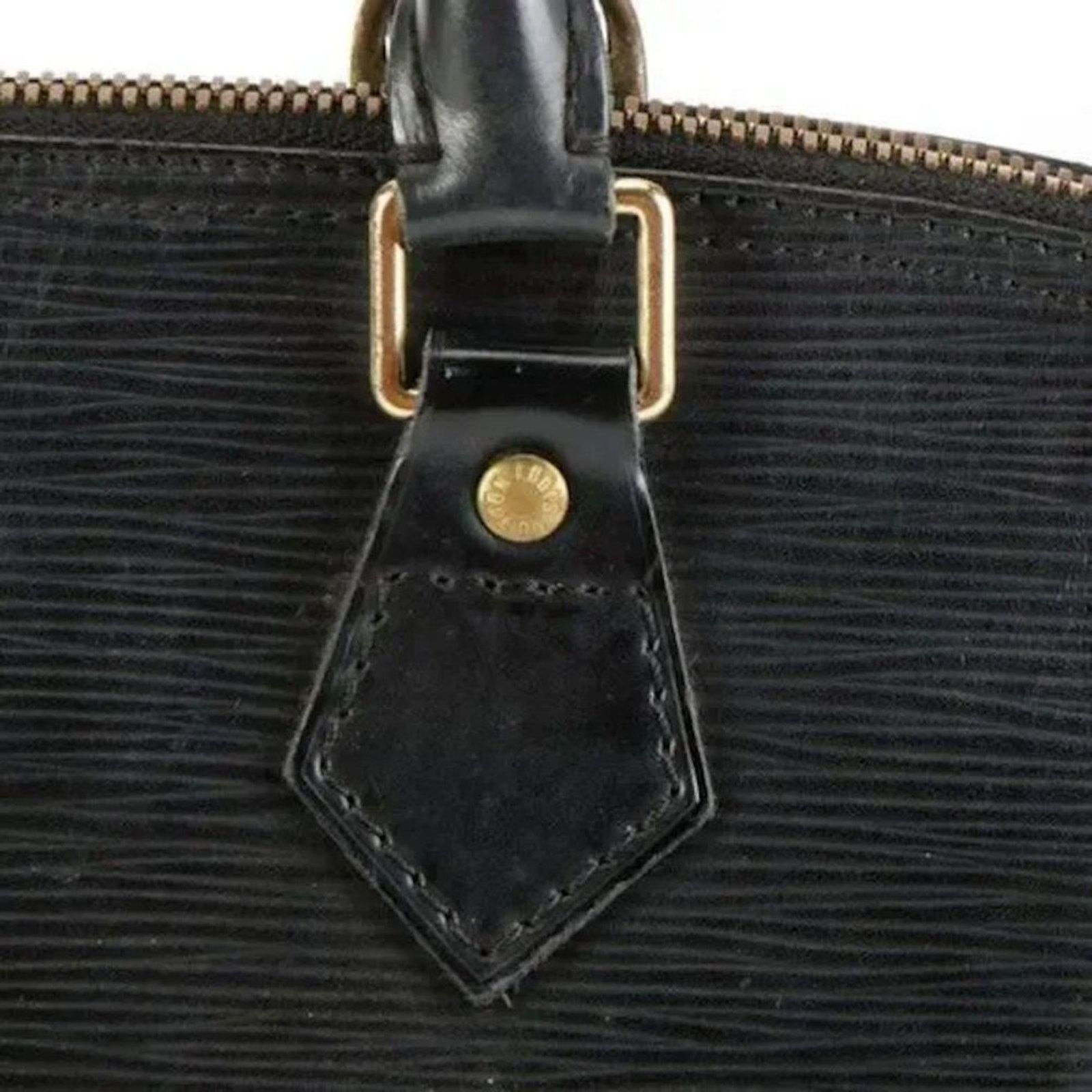 Louis Vuitton LOUIS VUITTON Alma Bag in Black Epi Leather - Vintage Size ONE SIZE - 9 Thumbnail