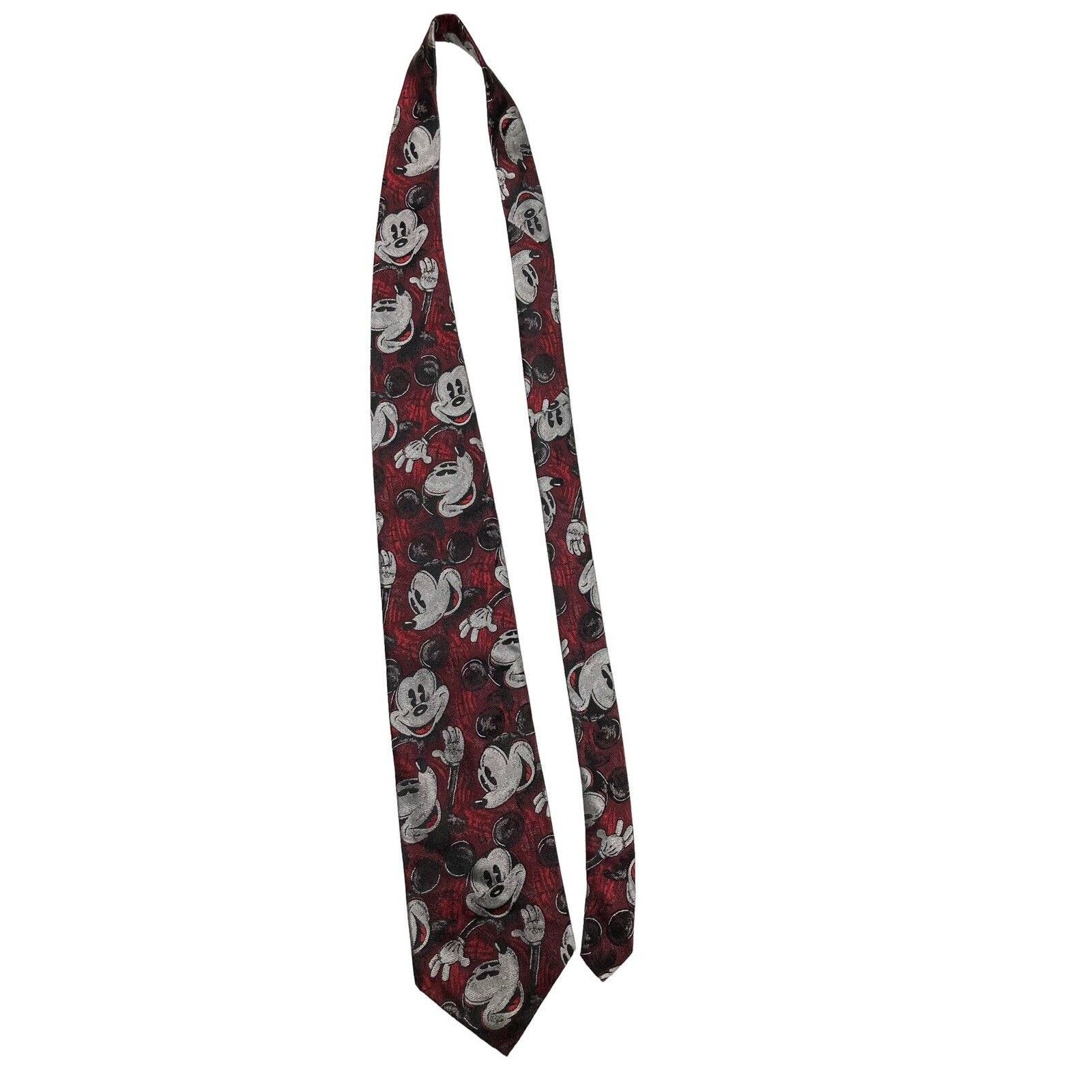 Disney Disney Mickey and Co Atlas Design Mickey Mouse Necktie Size ONE SIZE - 2 Thumbnail