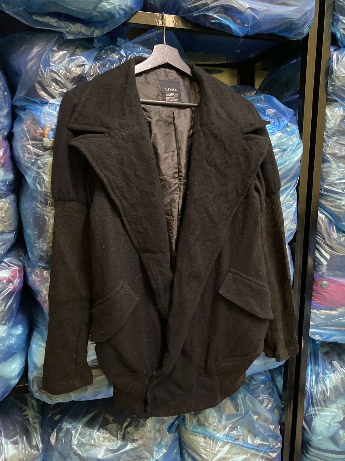 Yohji Yamamoto LIMI feu Japan Avant-Garde Draped Wool Jacket Made In Japan Size US S / EU 44-46 / 1 - 5 Thumbnail