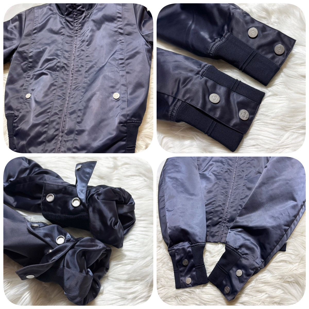 Chanel Recent Model Chanel Nylon Blouson Bomber Jacket Size XS / US 0-2 / IT 36-38 - 20 Thumbnail