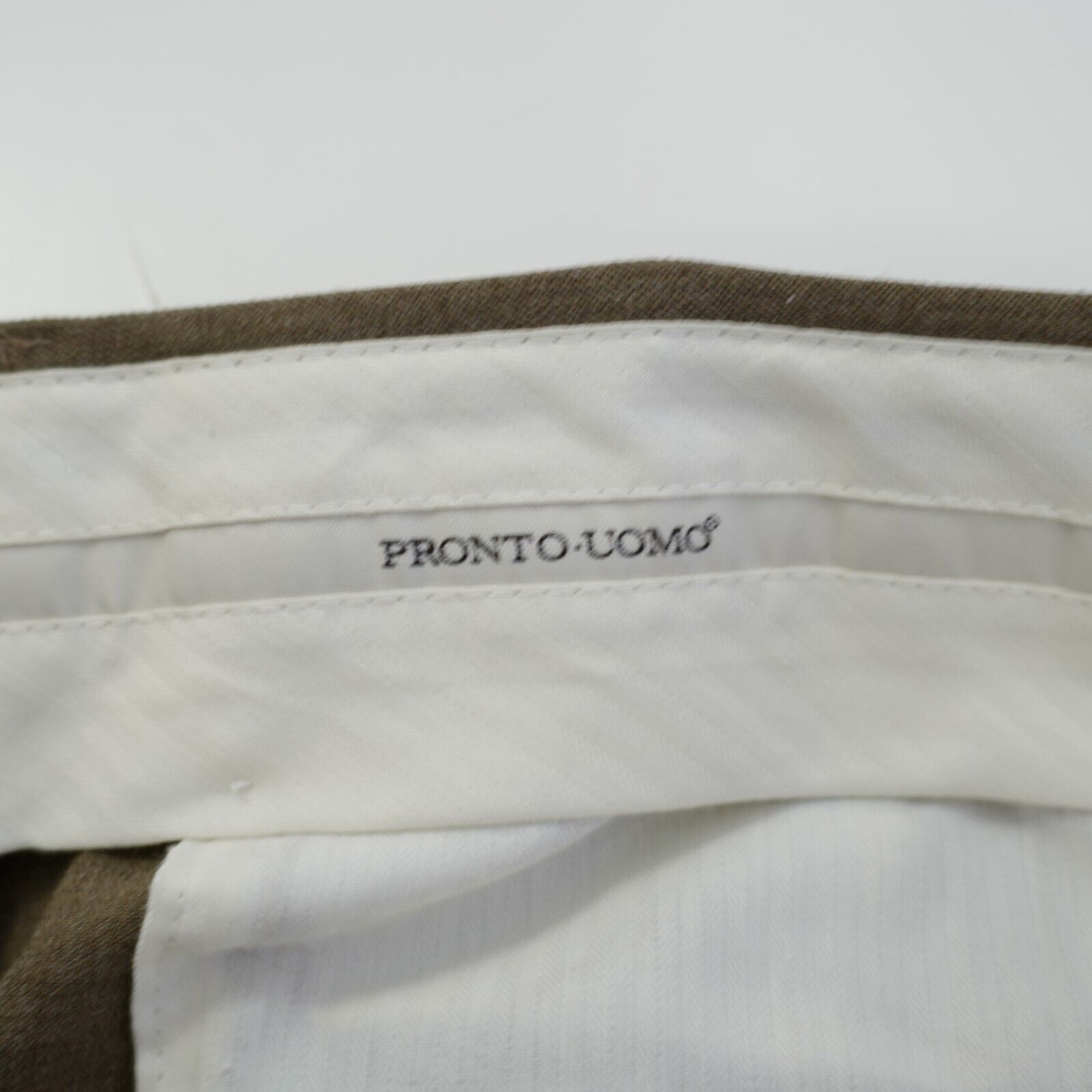 Pronto Uomo Pronto Uomo Wool Brown Dress Pants 40/31 High Rise Pleated C Size 40R - 8 Thumbnail
