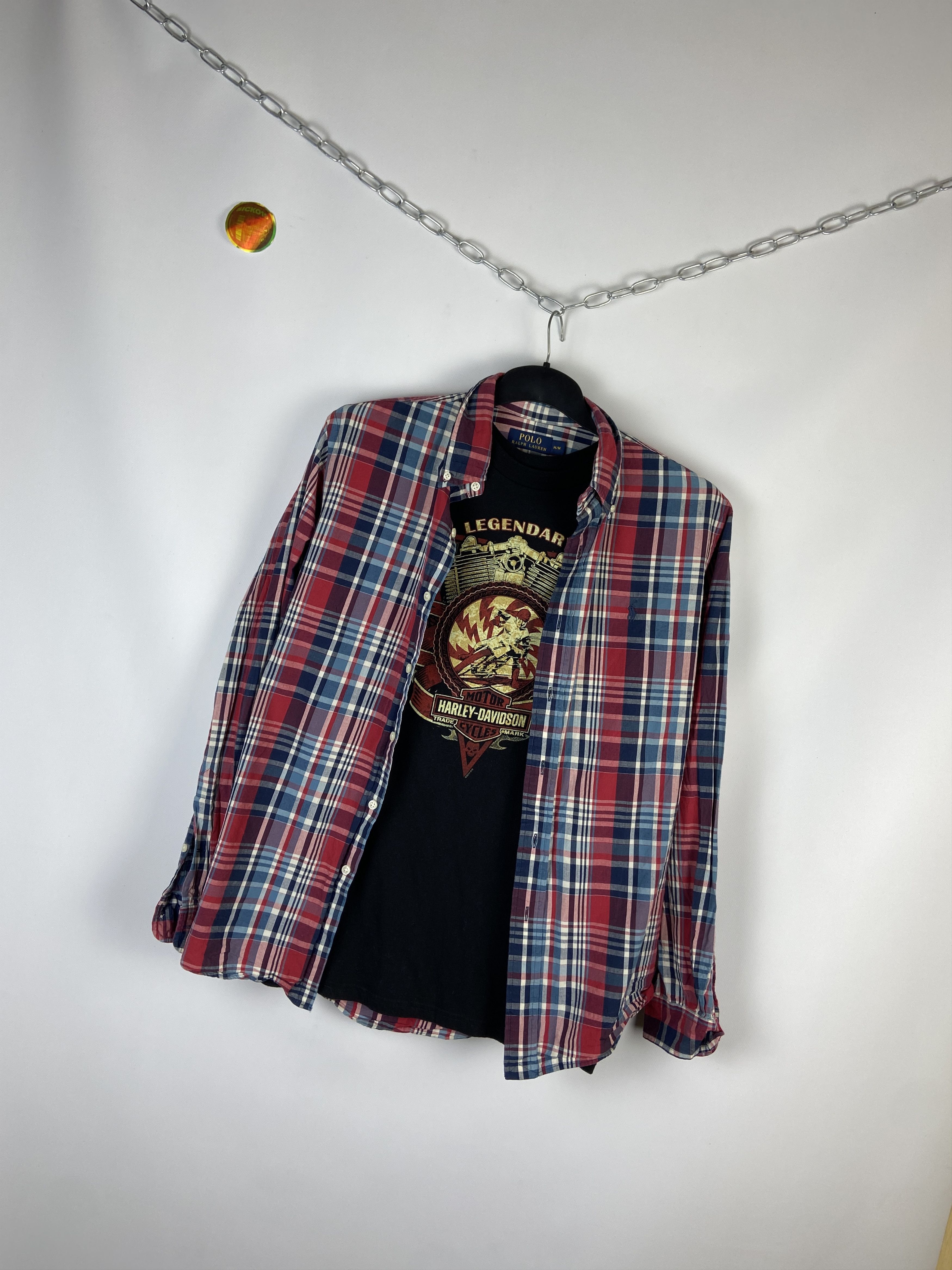 Flannel × Polo Ralph Lauren × Vintage Flannel Polo Ralph Lauren Vintage Mens Shirt Size US M / EU 48-50 / 2 - 2 Thumbnail