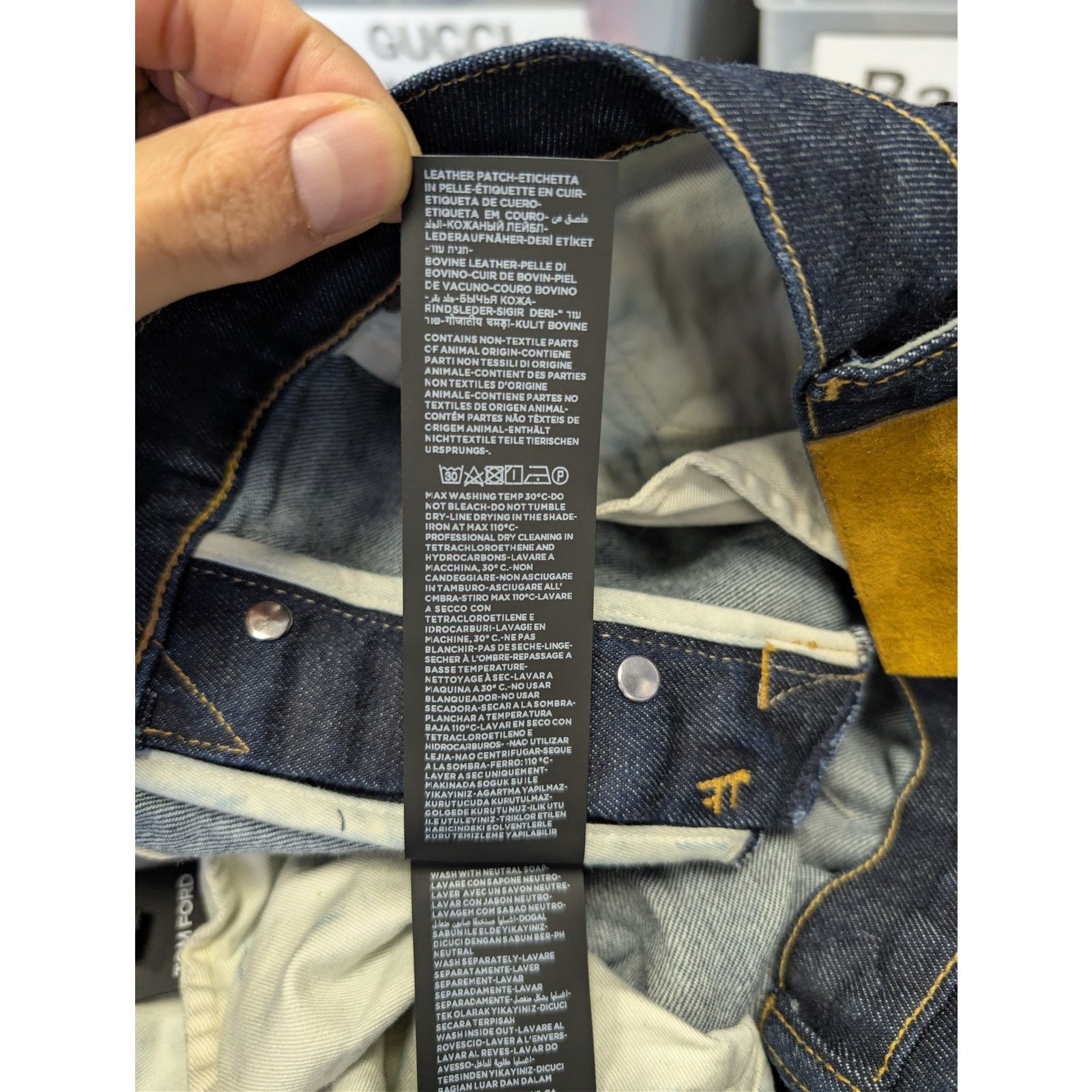 Tom Ford o1rshd1 Straight-Fit Denim Jeans in Dark Blue Size US 32 / EU 48 - 19 Thumbnail