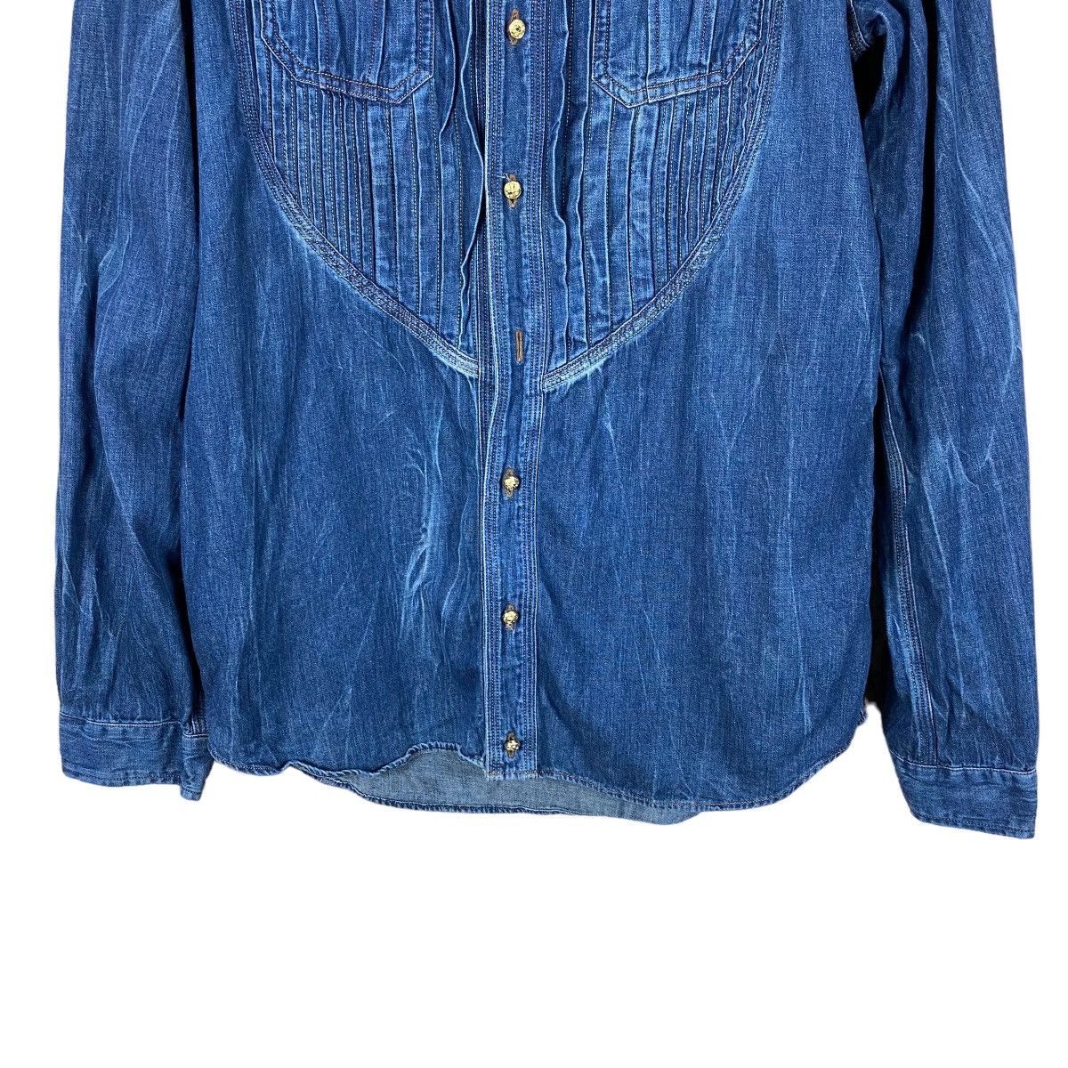 Mastermind Japan × Roen ROEN MASTERMIND JAPAN SKULL LOGO BUTTON UP SHIRT Size US M / EU 48-50 / 2 - 5 Thumbnail