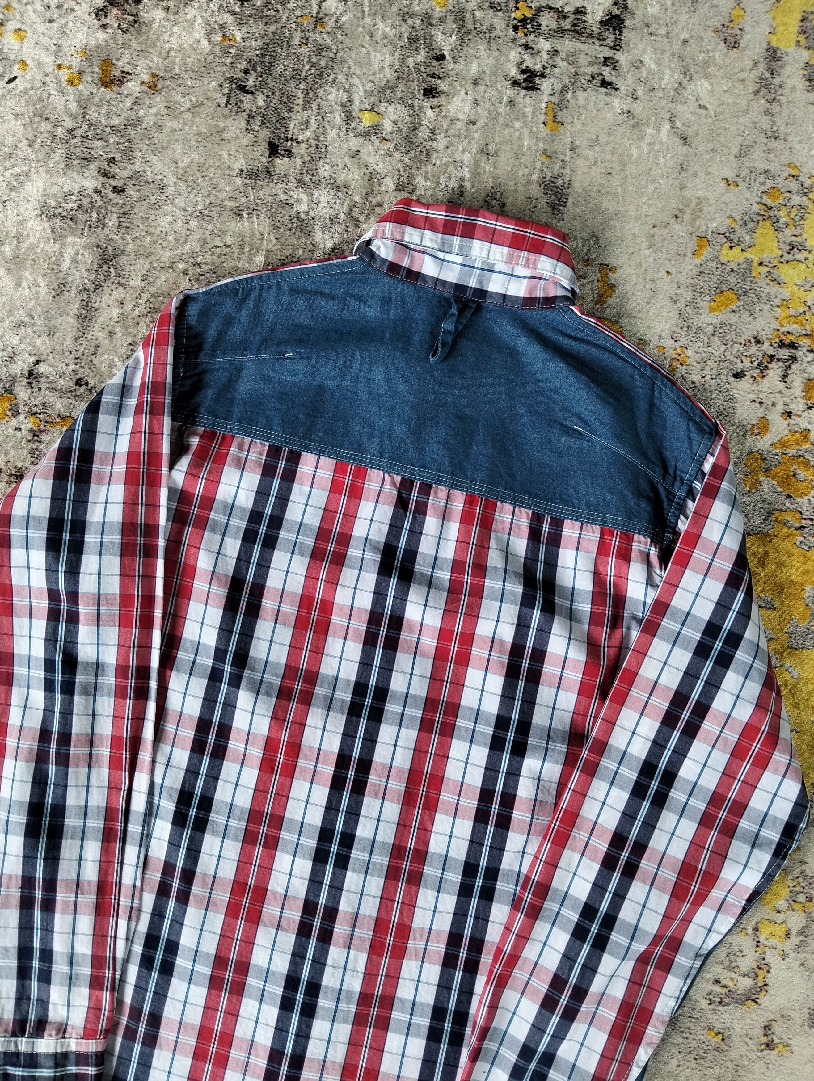 Comme des Garcons AD2005 CDG Junya Watanabe Patchwork Plaid Shirt Size US M / EU 48-50 / 2 - 7 Thumbnail