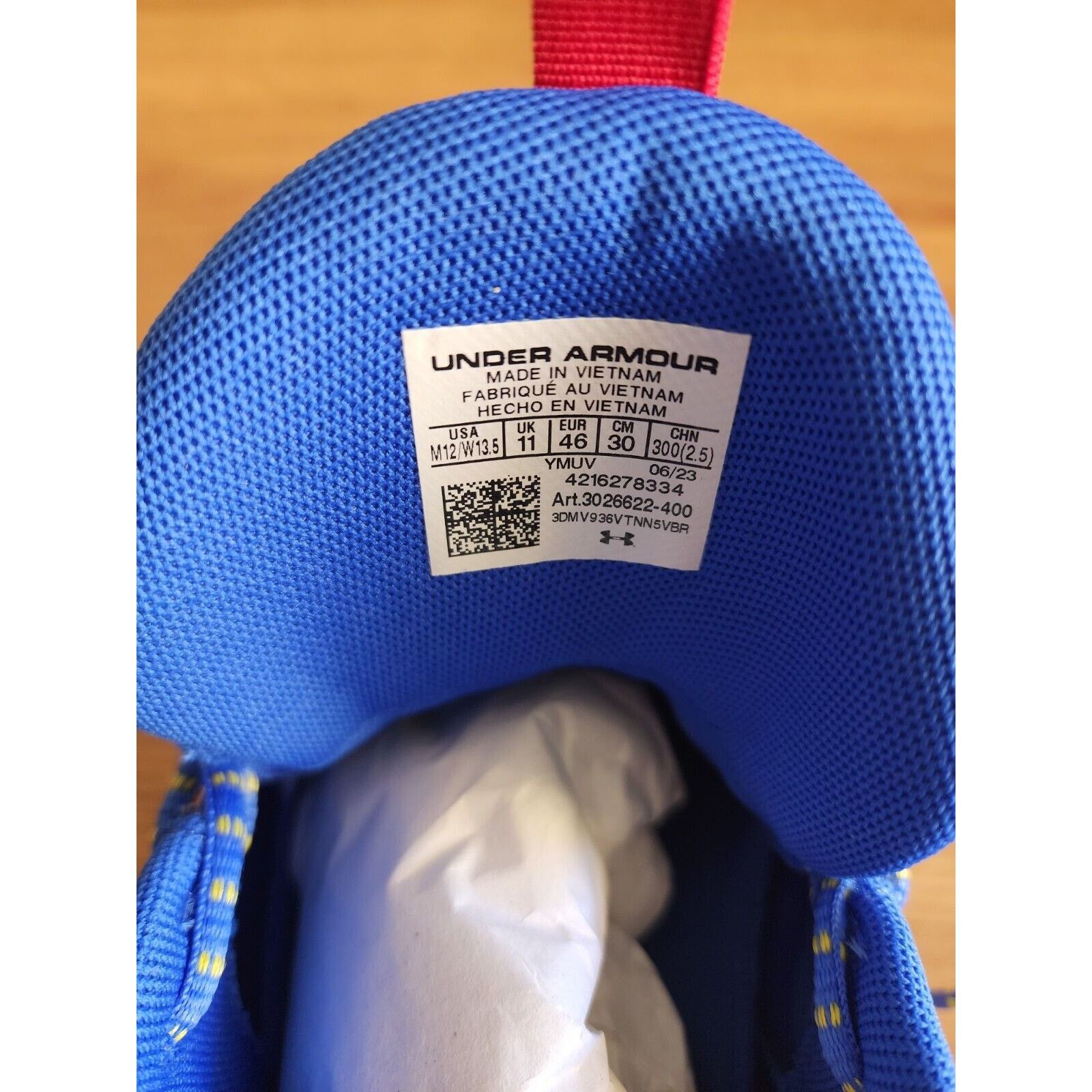 Under Armour Under Armour Curry 3Z7 Basketball10 Warriors Blue Yellow Size US 10 / EU 43 - 7 Thumbnail