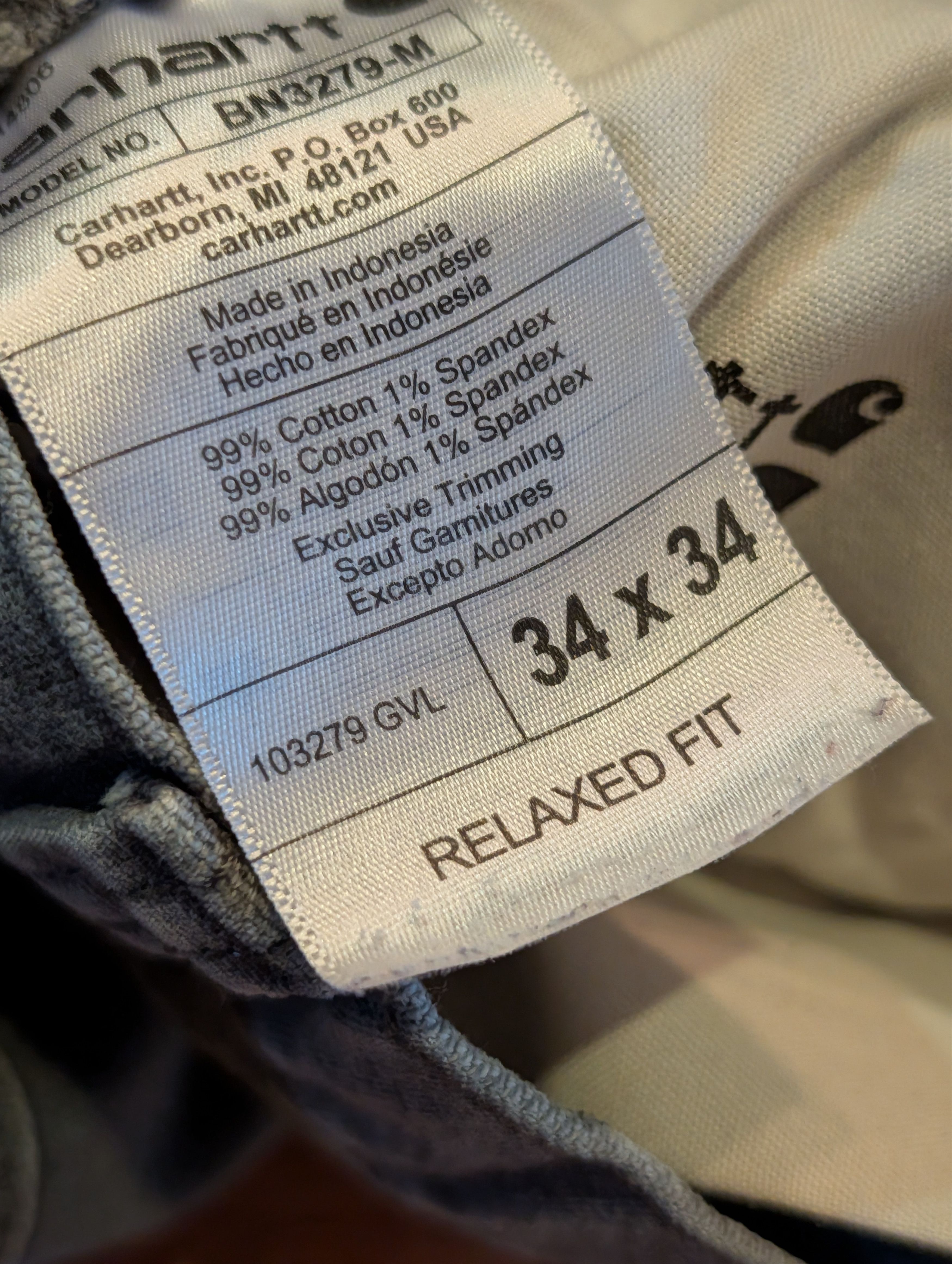 Carhartt Carhartt 103279 Rugged Flex Relaxed Canvas Work Pants 34x34 Size US 34 / EU 50 - 9 Thumbnail