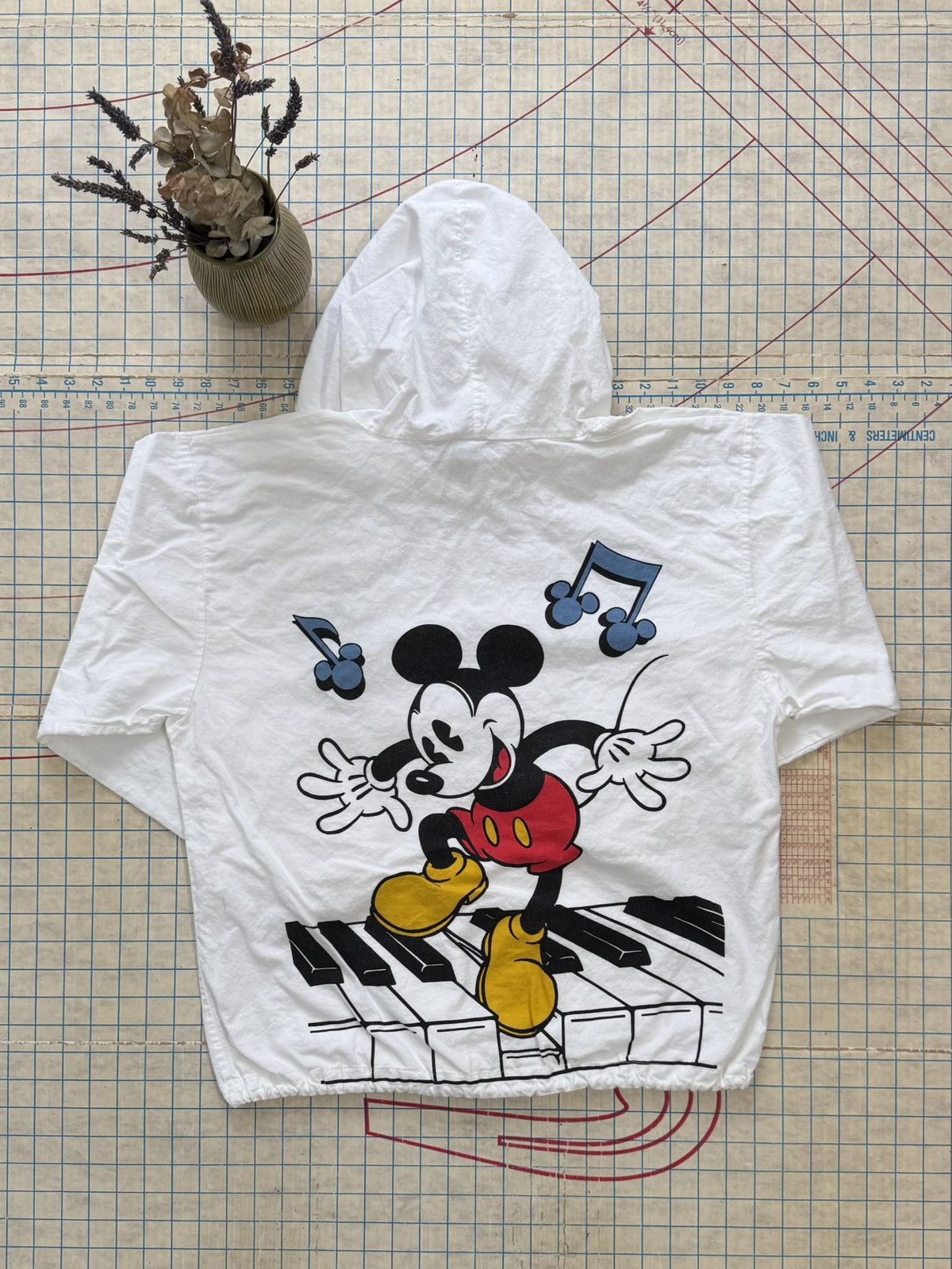 Mickey & Co. × Mickey Mouse × Vintage Vintage Mickey & Co Lightweight Hoodie Mickey Piano Fits M Size US M / EU 48-50 / 2 - 3 Thumbnail