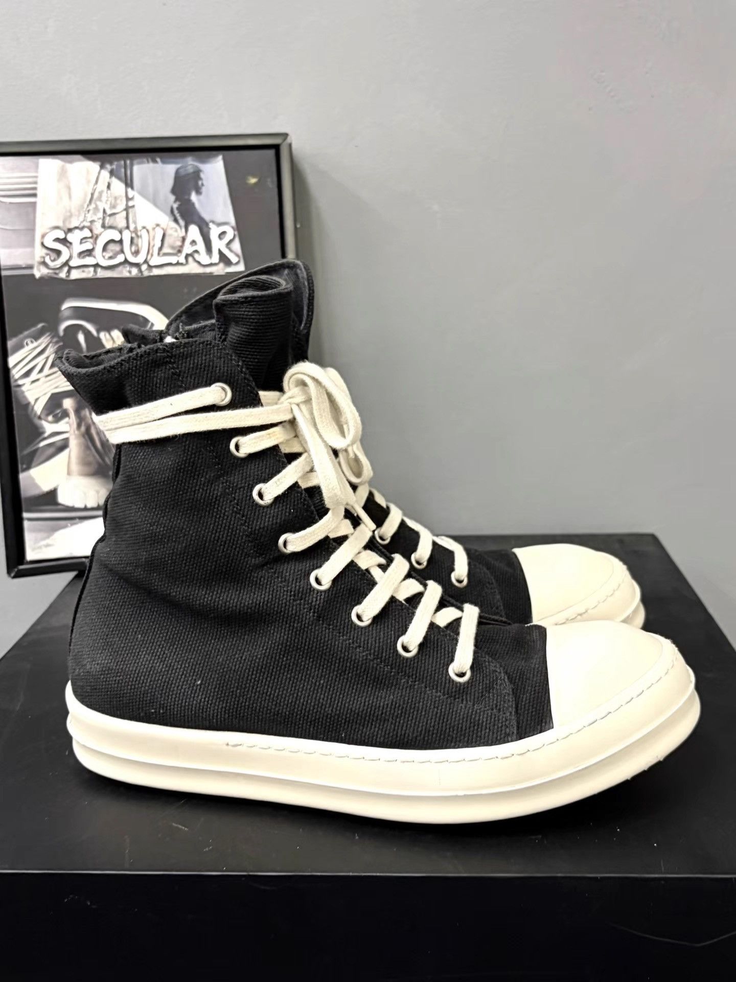 Rick Owens Rick Owens Drkshdw Jumbo High-Top Sneakers K34 Size US 7 / EU 40 - 4 Thumbnail