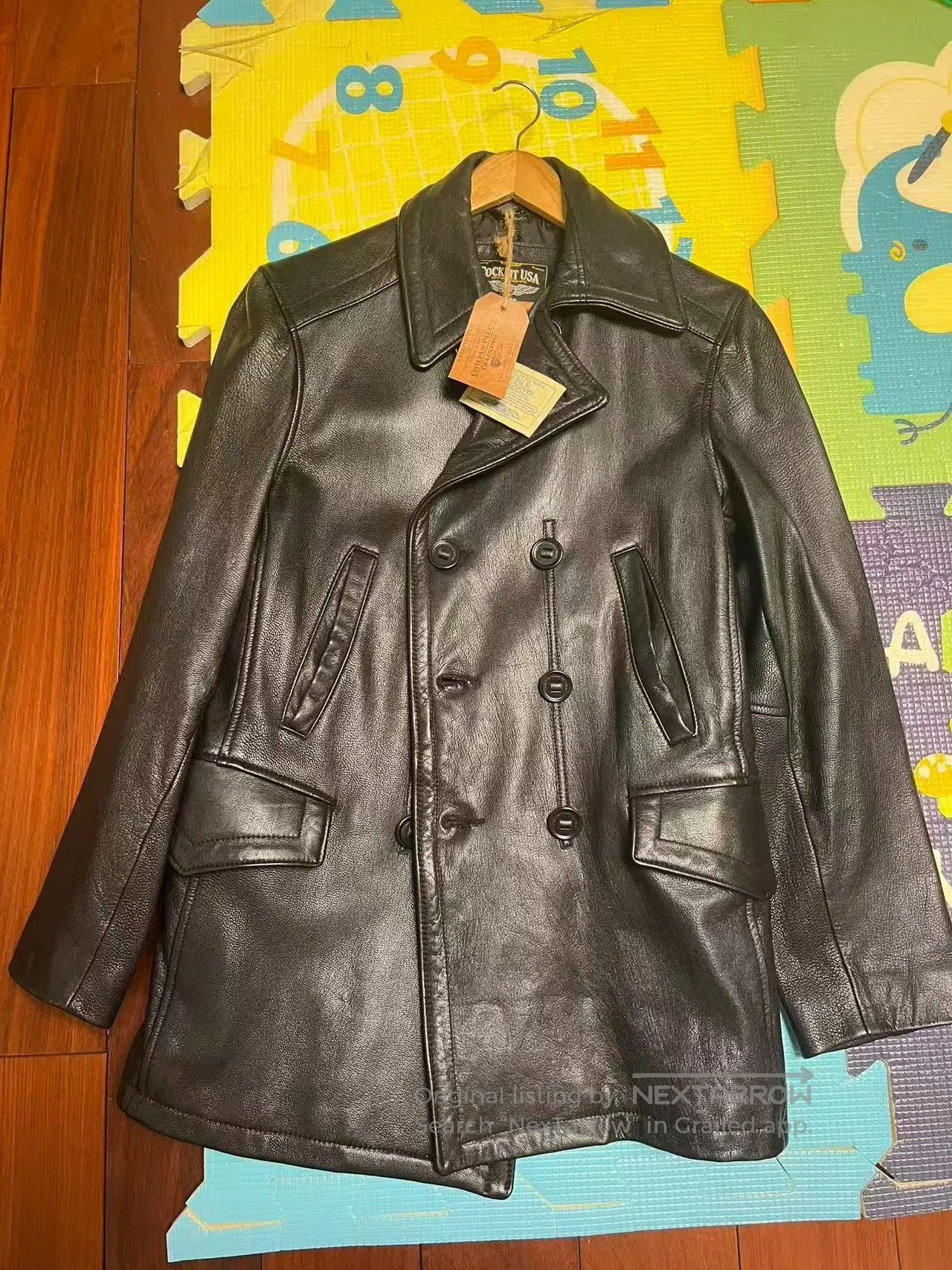 Cockpit USA Cockpit US Navy 740 Black Goatskin Jacket. Size US S / EU 44-46 / 1 - 1 Thumbnail