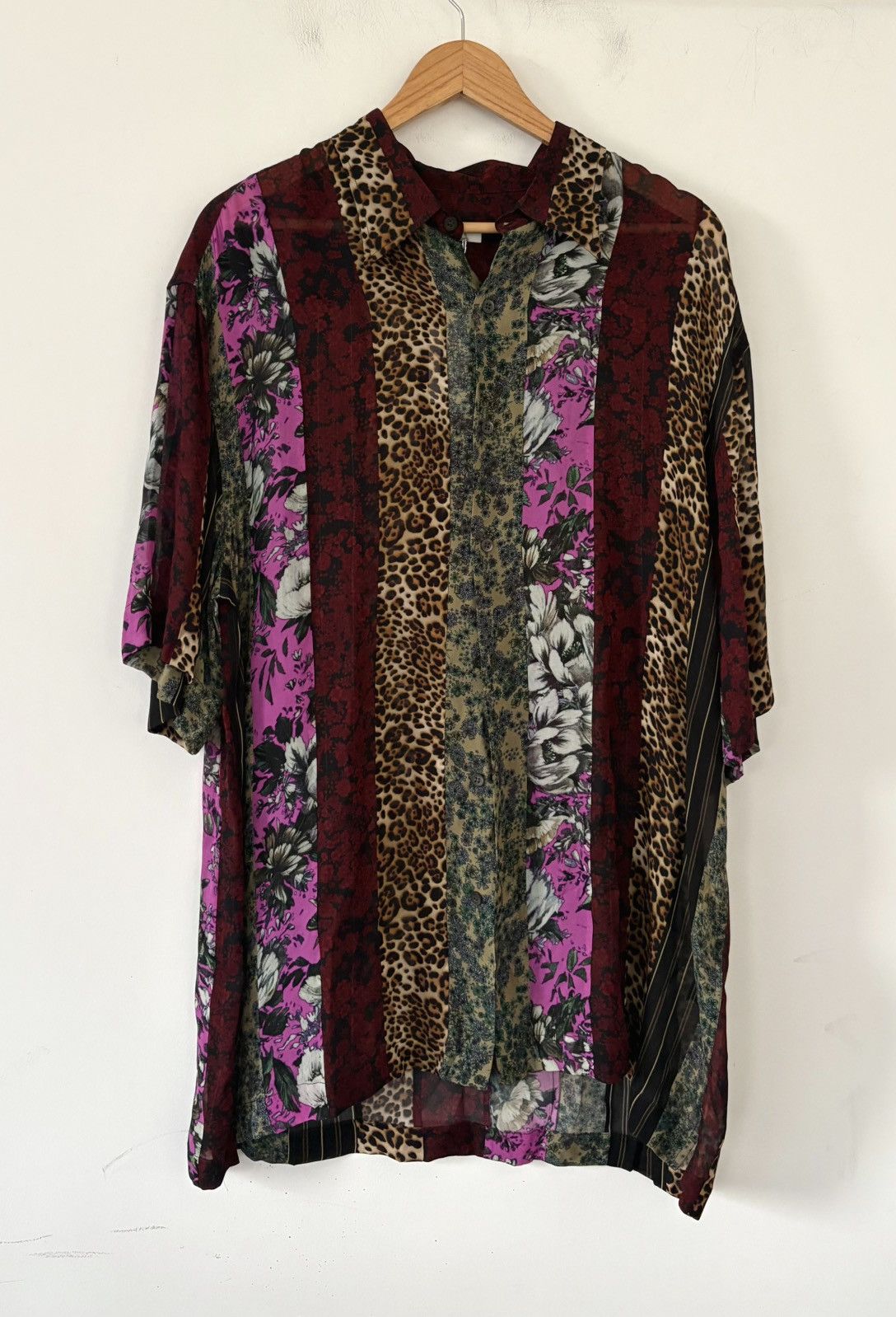 Dries Van Noten 23ss leopard floral short sleeved shirt Size US L / EU 52-54 / 3 - 1 Thumbnail