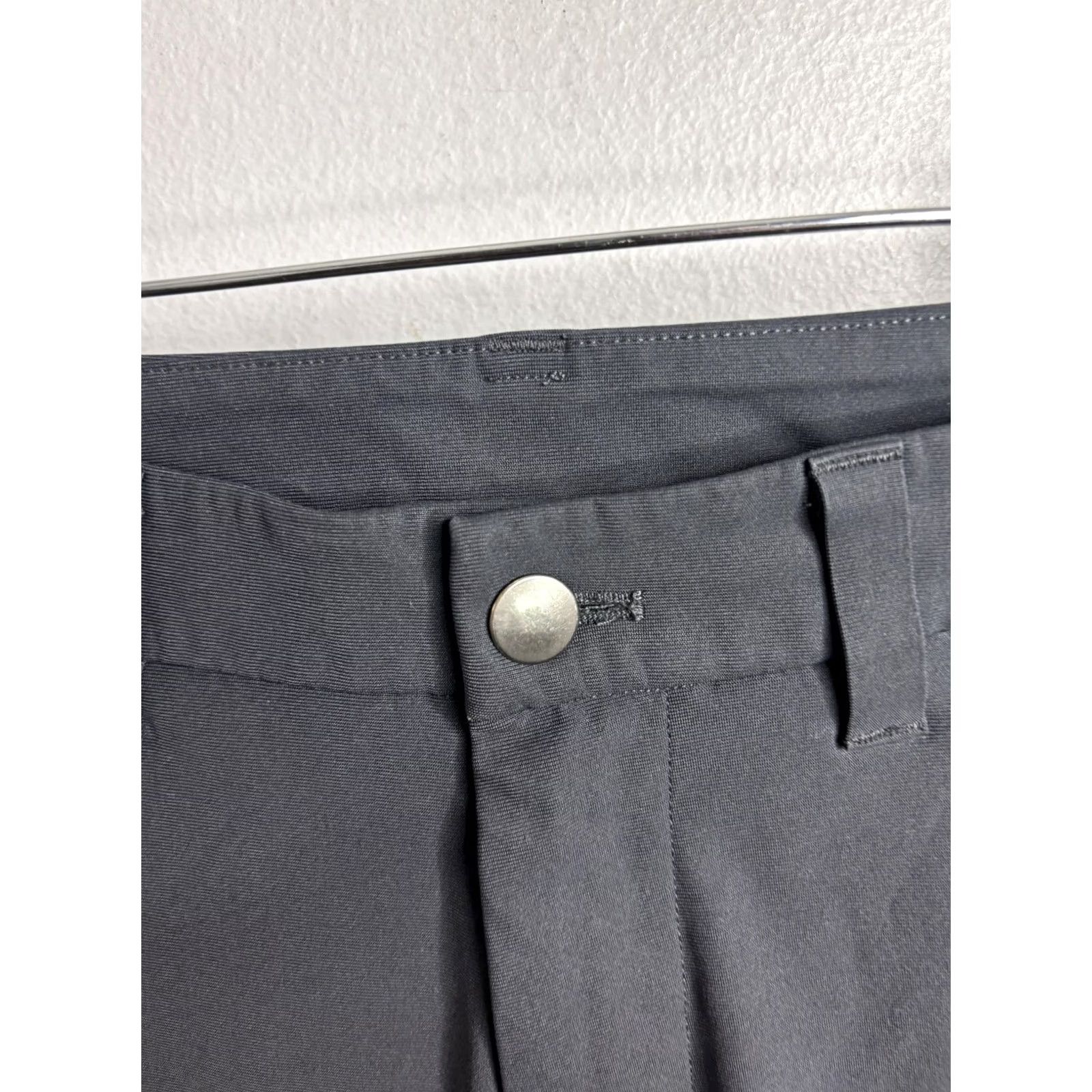 Lululemon Lululemon Mens Gray S Slim Fit Stretch Chino Golf Office Commuter Tapered Pants Size US 29 - 3 Thumbnail