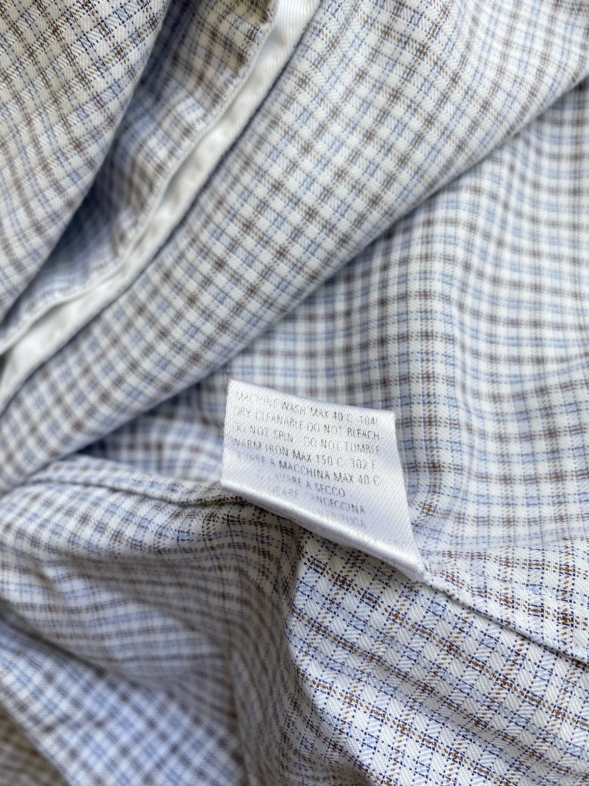 Ermenegildo Zegna Ermenegildo Zegna check shirt Size US L / EU 52-54 / 3 - 8 Thumbnail