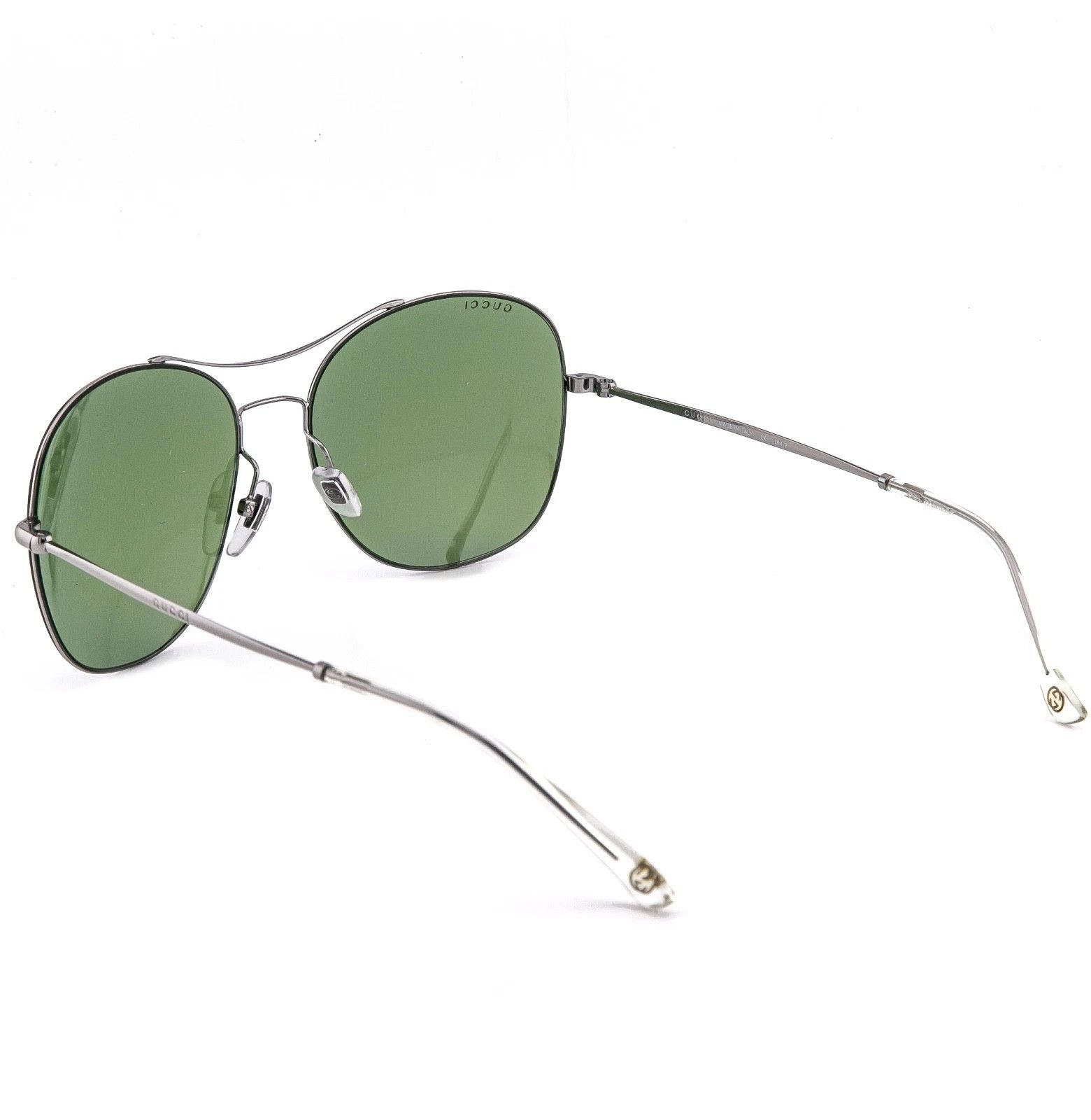 Gucci GUCCI TECHNO 0501 Round GG0501S Gray Green Sunglasses 4253 Size ONE SIZE - 2 Thumbnail