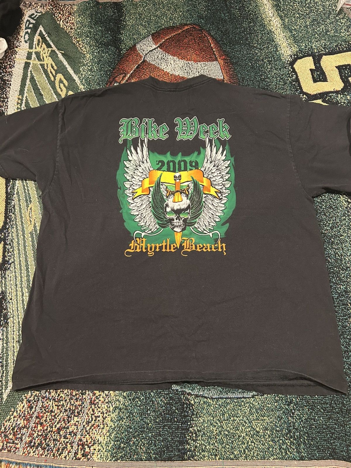 Vintage 2009 large Myrtle Beach bike week short sleeve Size US L / EU 52-54 / 3 - 5 Thumbnail