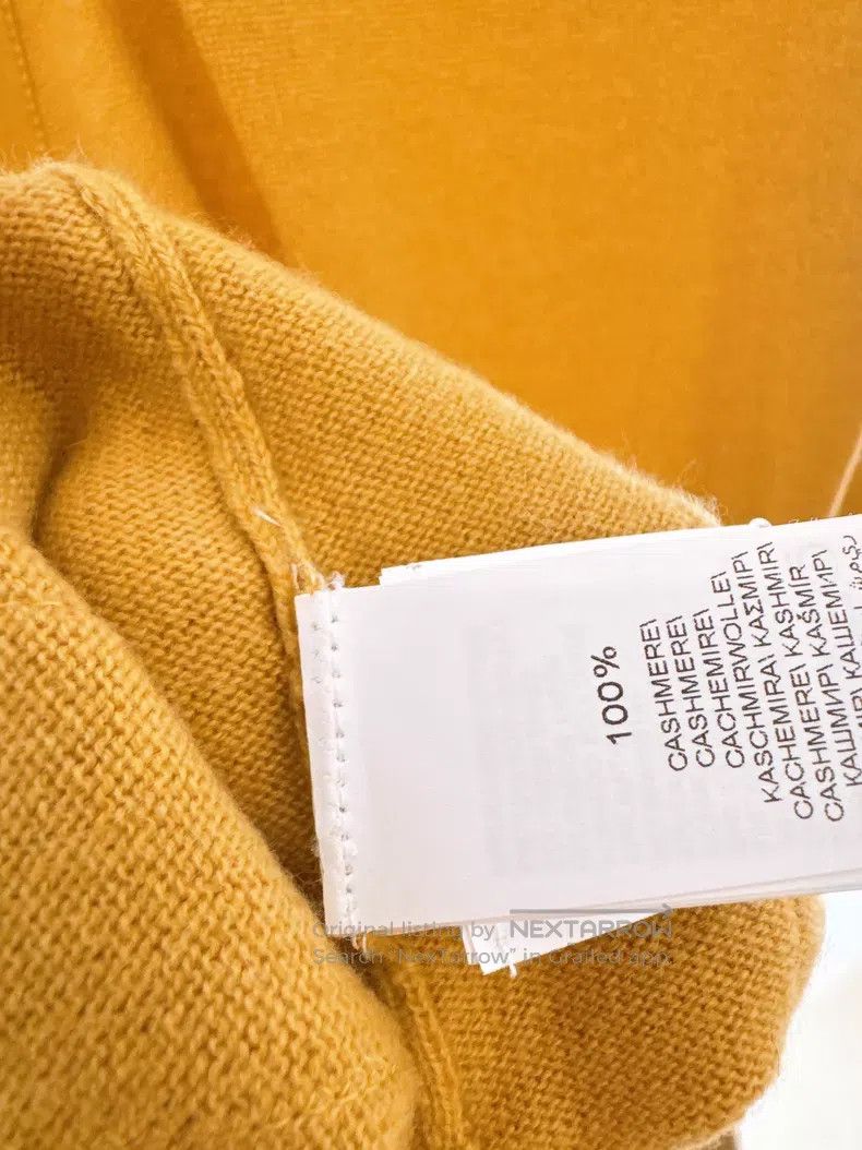 Brunello Cucinelli Brunello Cucinelli Ochre Cashmere Crewneck Sweater Size S / US 4 / IT 40 - 6 Thumbnail