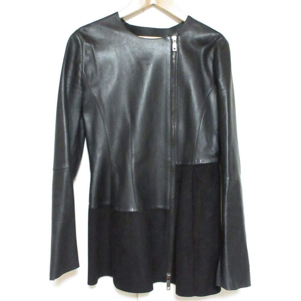 Max Mara MaxMara SPORTMAX Faux Leather Collarless Coat Plastic / Synthetic Outerwear DUTY FREE for USA Size ONE SIZE - 1 Thumbnail