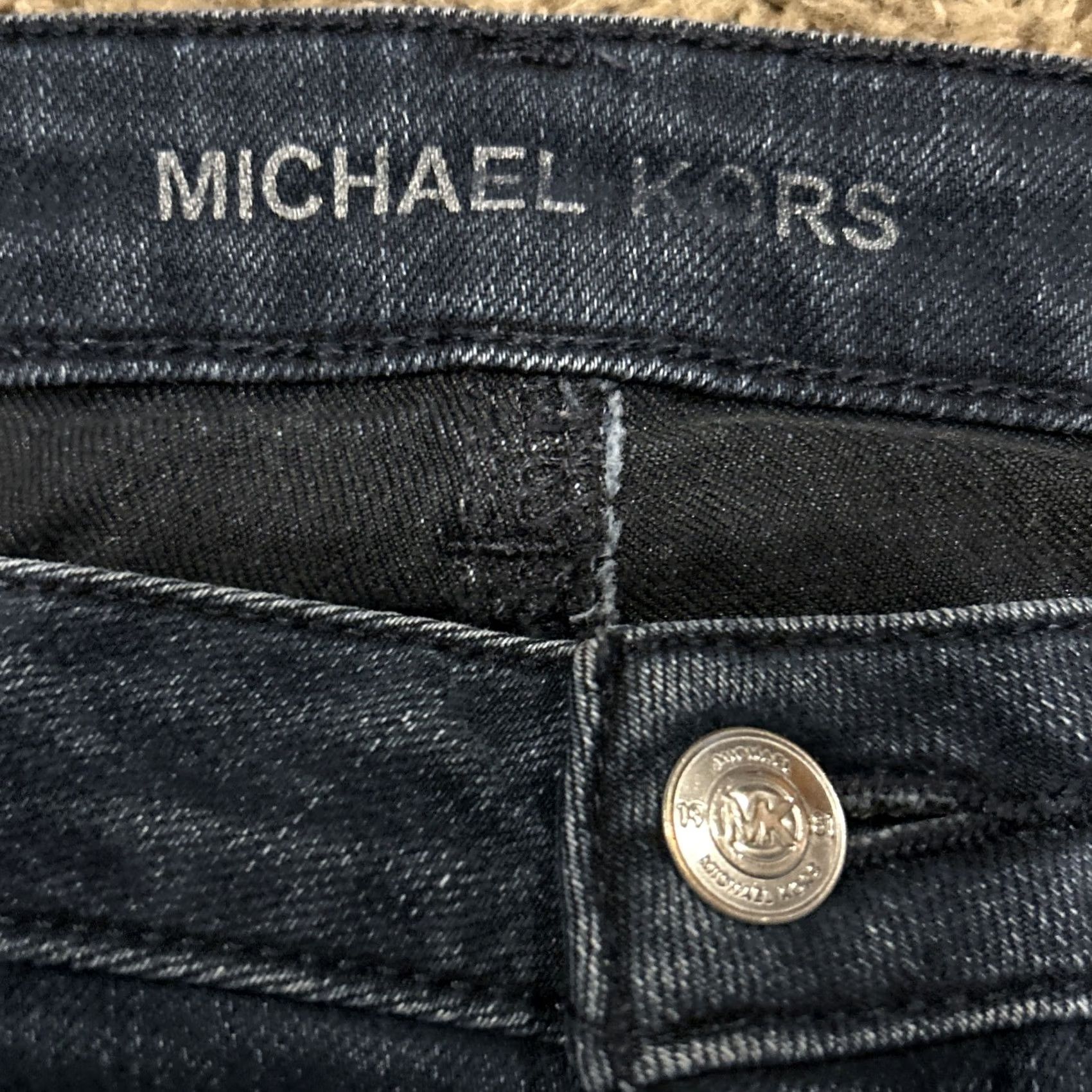Michael Kors Michael Kors Jeans Bootcut Women’s 8 Denim Dark Wash Cotton Blend 31in Waist 32in Inseam Blue MPN A44 Size 30" / US 8 / IT 44 - 2 Thumbnail