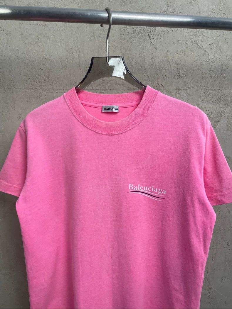 Balenciaga Balenciaga Barbie Pink Coke Logo Short Sleeve T-Shirt Size US L / EU 52-54 / 3 - 3 Thumbnail