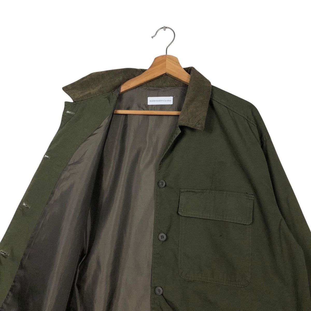 Japanese Brand × Vintage 📌Vintage Chore Work Jacket Duck Canvas Season Reason Size US L / EU 52-54 / 3 - 12 Thumbnail