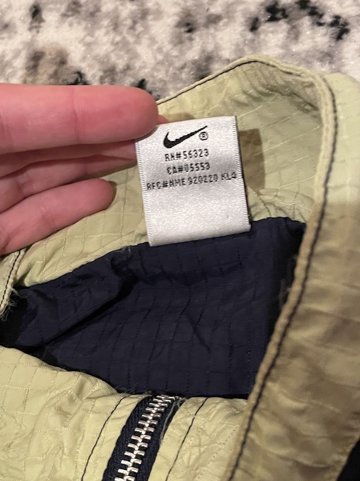 Nike × Vintage Vintage Nike Y2K Distressed central swoosh Anorak jacket Size US XL / EU 56 / 4 - 10 Thumbnail