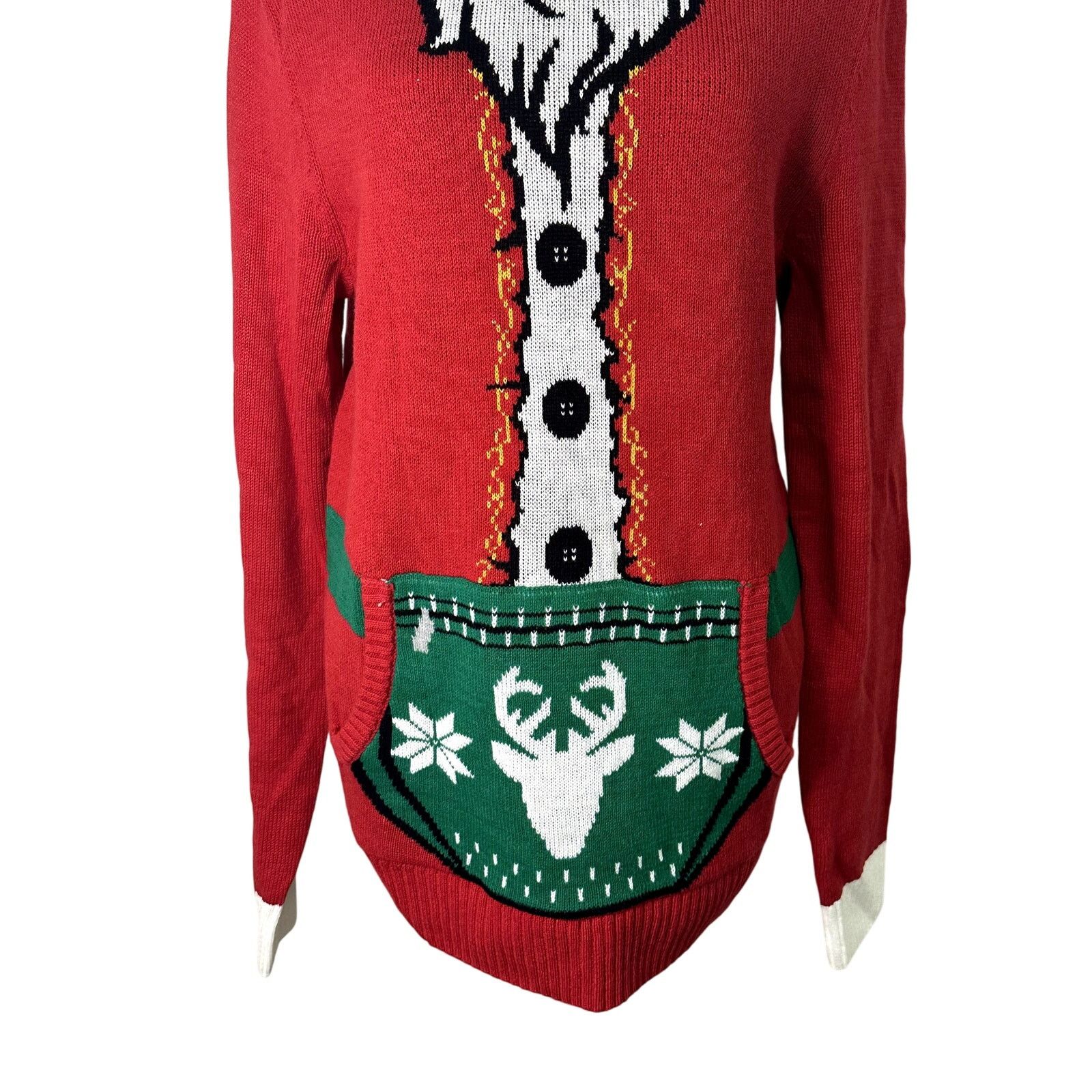 Other Ugly Christmas Holiday Sweater Santa Suit Red Men's S NWOT Size US S / EU 44-46 / 1 - 3 Thumbnail