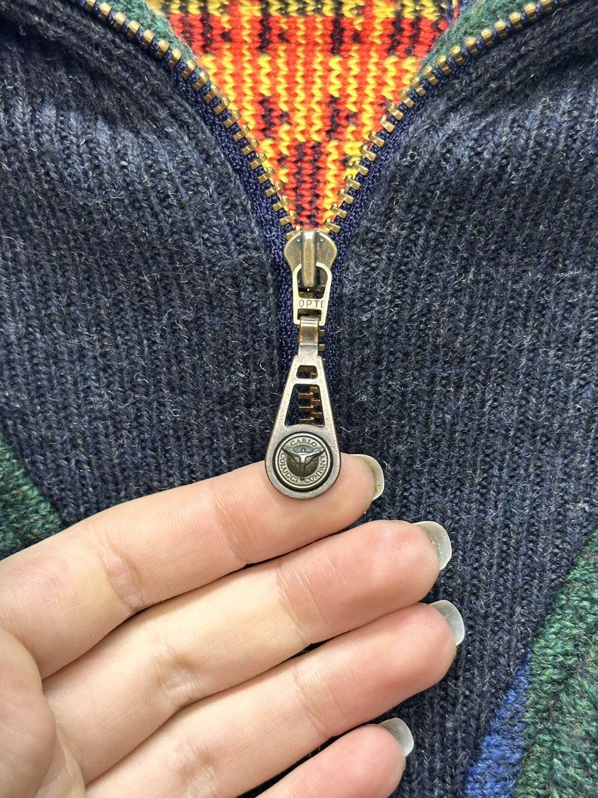 Carlo Colucci Carlo Colucci vintage knit sweater coogi style 90s germany Size US L / EU 52-54 / 3 - 6 Thumbnail