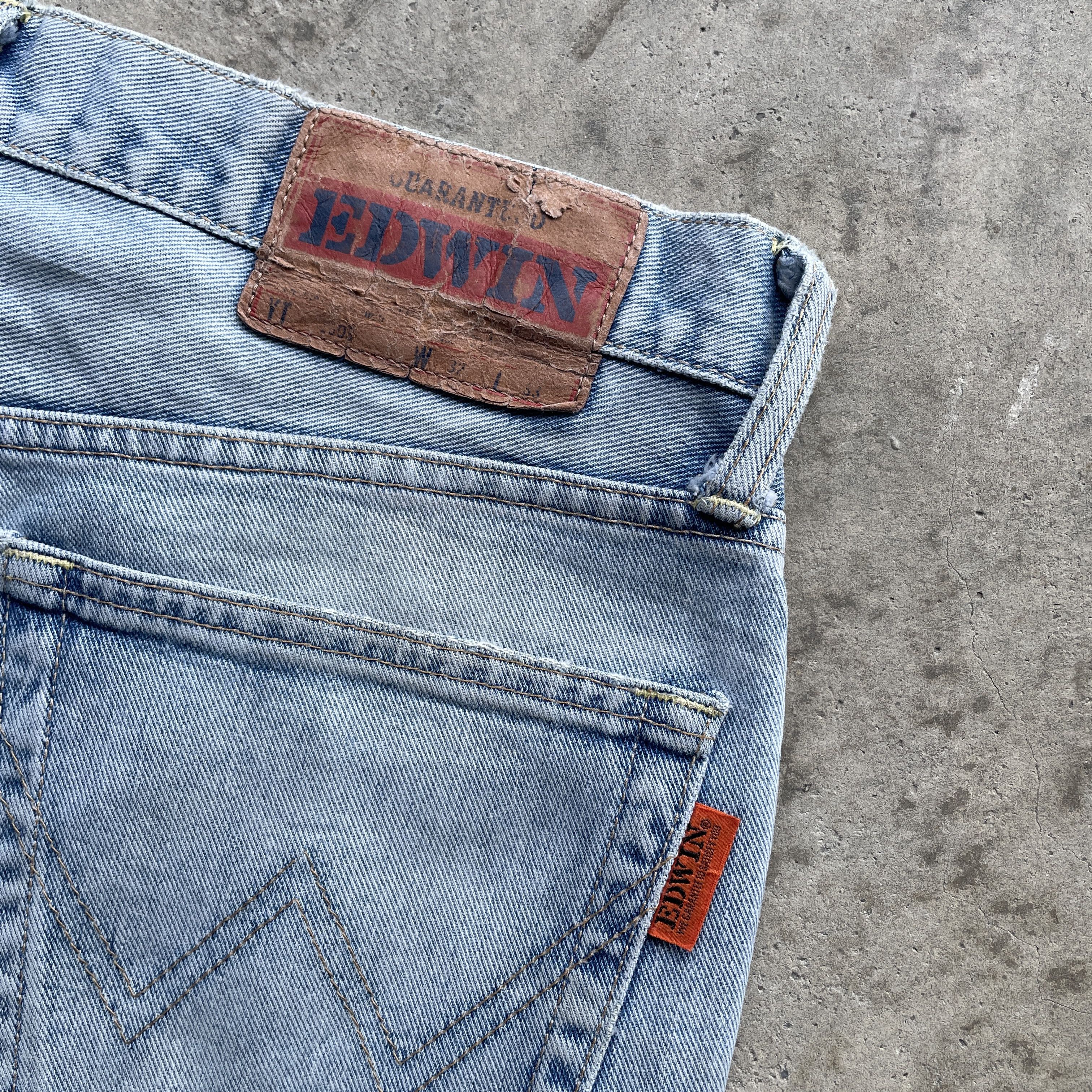 Japanese Brand VINTAGE EDWIN WASH DENIM DISTRESSED FADED JEANS PANTS W32 Size US 32 / EU 48 - 8 Thumbnail