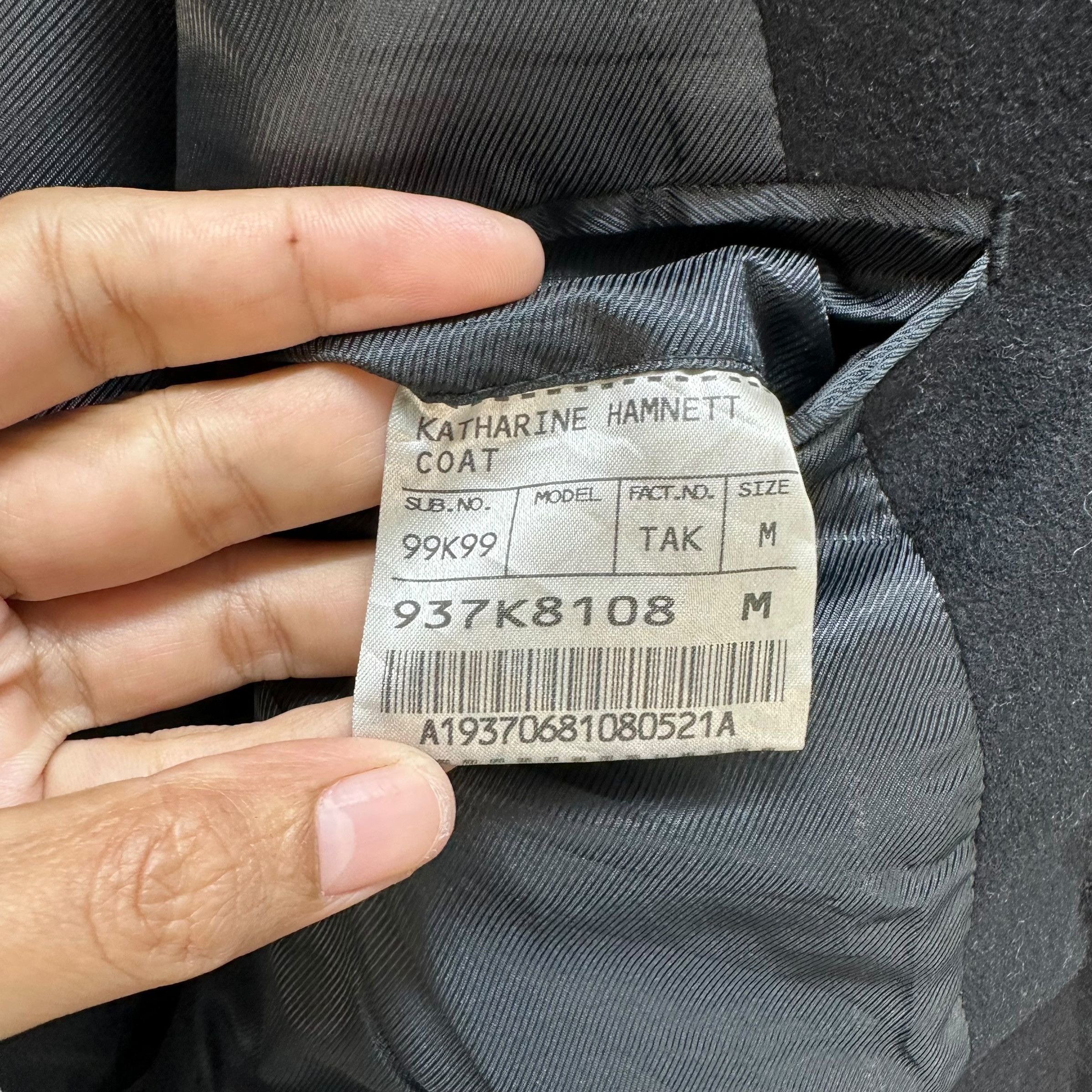 Katharine Hamnett London KATHARINE HAMNETT LONDON Wool Long Coat #A48-1132 Size US M / EU 48-50 / 2 - 8 Thumbnail