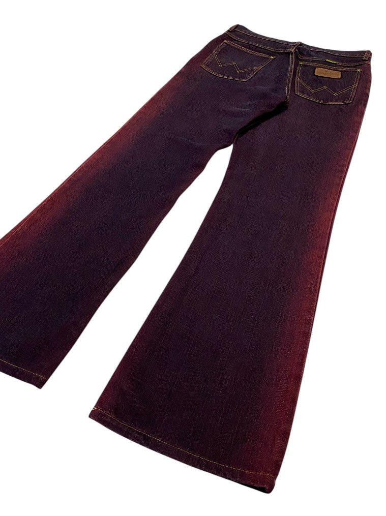 Hysteric Glamour × Japanese Brand × Wrangler 💃Wrangler Classic Red Smoke Flare Jeans Size 29" - 22 Thumbnail