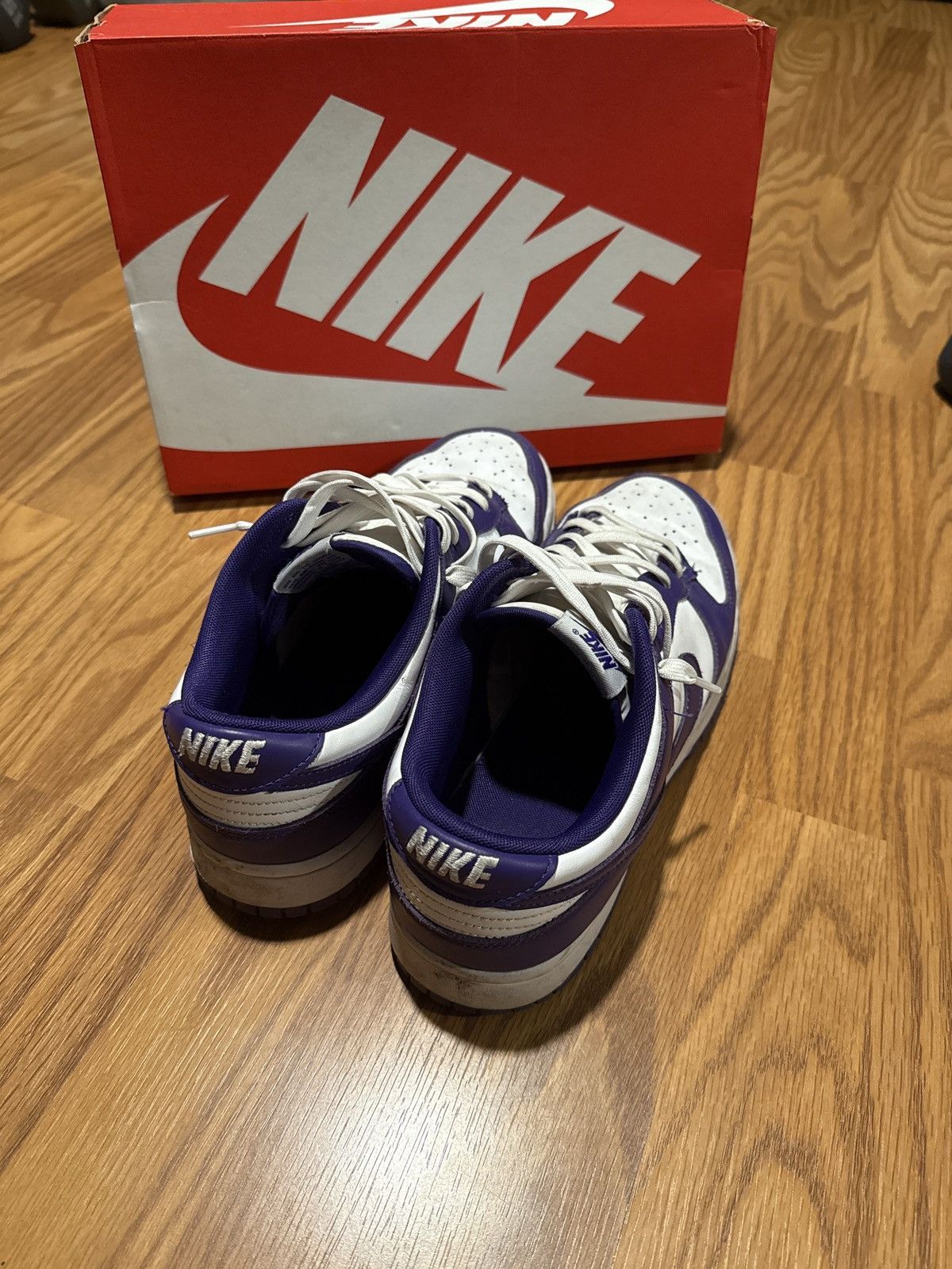 Nike Court purples dunks Size US 11.5 / EU 44-45 - 3 Thumbnail