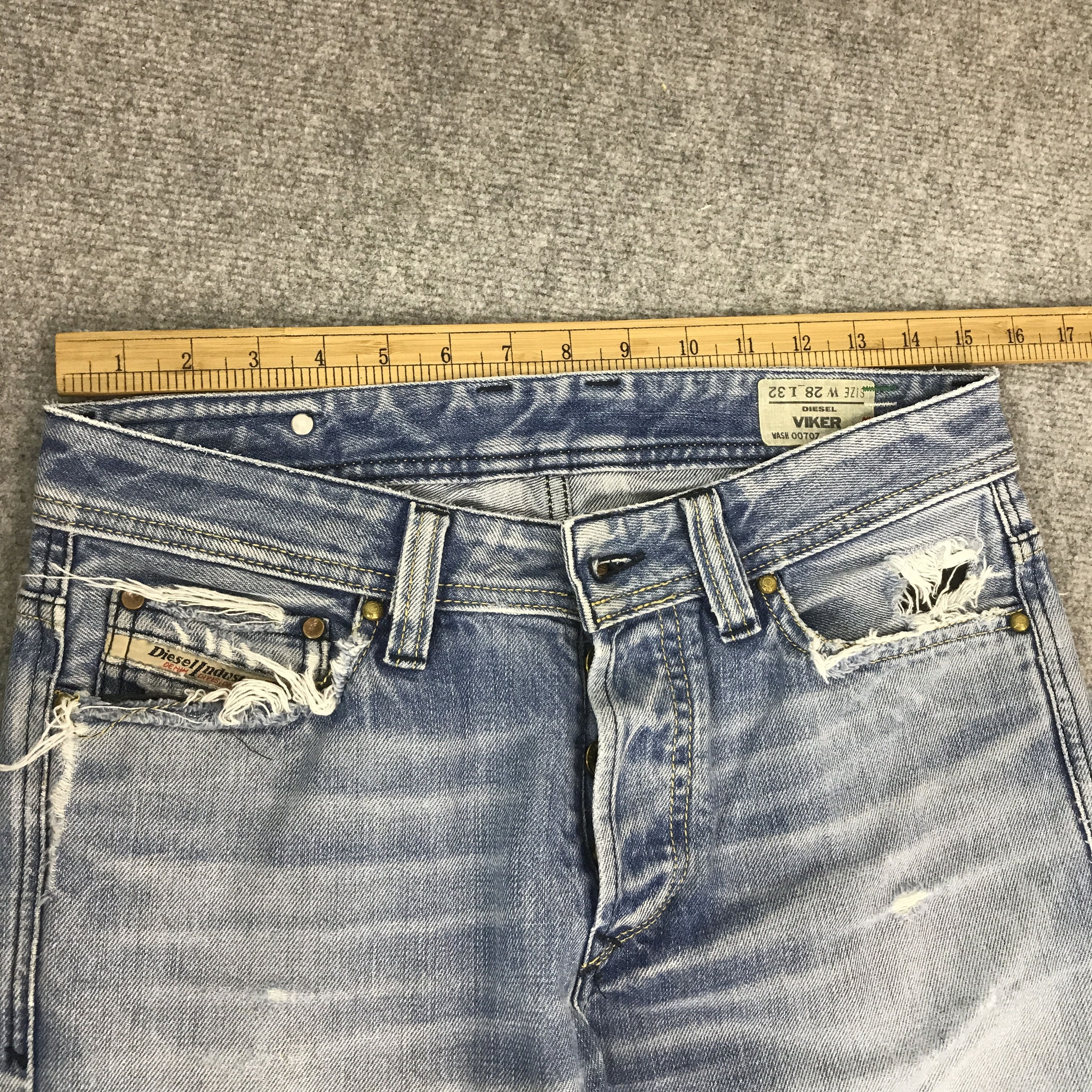 Diesel DIESEL INDUSTRIES DISTRESSED DENIM K54B16 Size US 29 - 7 Thumbnail