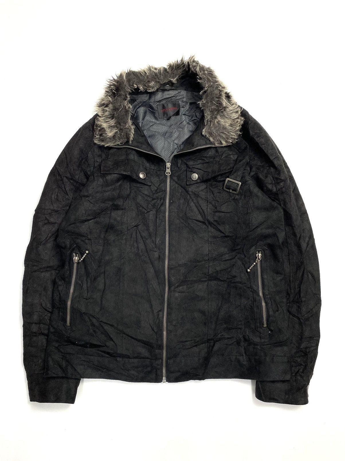 If Six Was Nine Fur jacket bono laform suede ifsixwasnine style Size US L / EU 52-54 / 3 - 1 Thumbnail