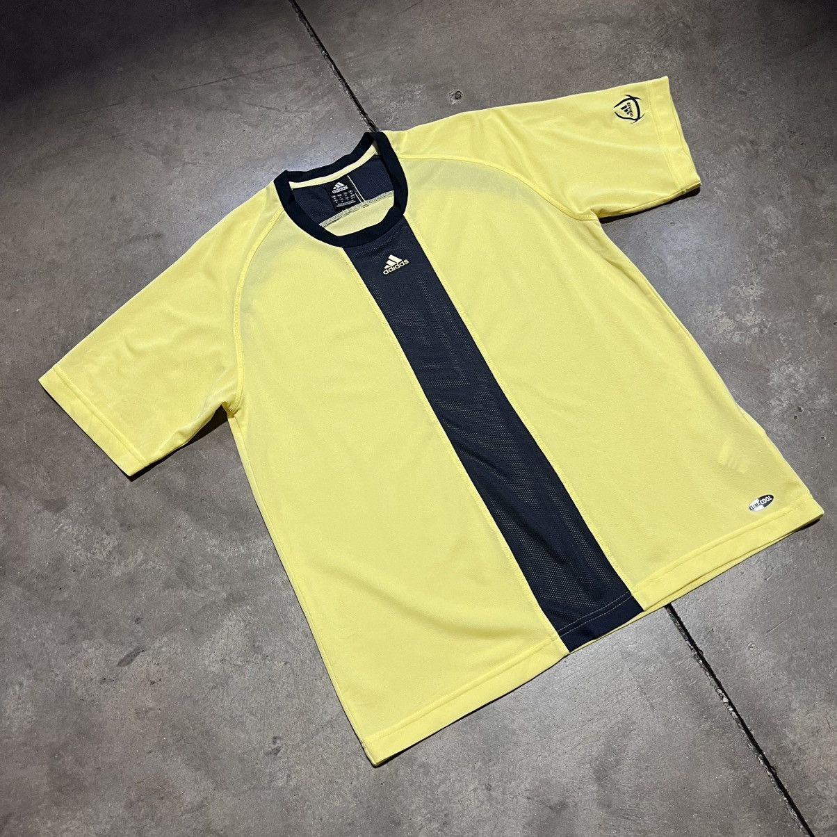 Adidas Vintage Adidas Soccer Warm Up Practice Jersey Logo Striped Size US M / EU 48-50 / 2 - 2 Thumbnail