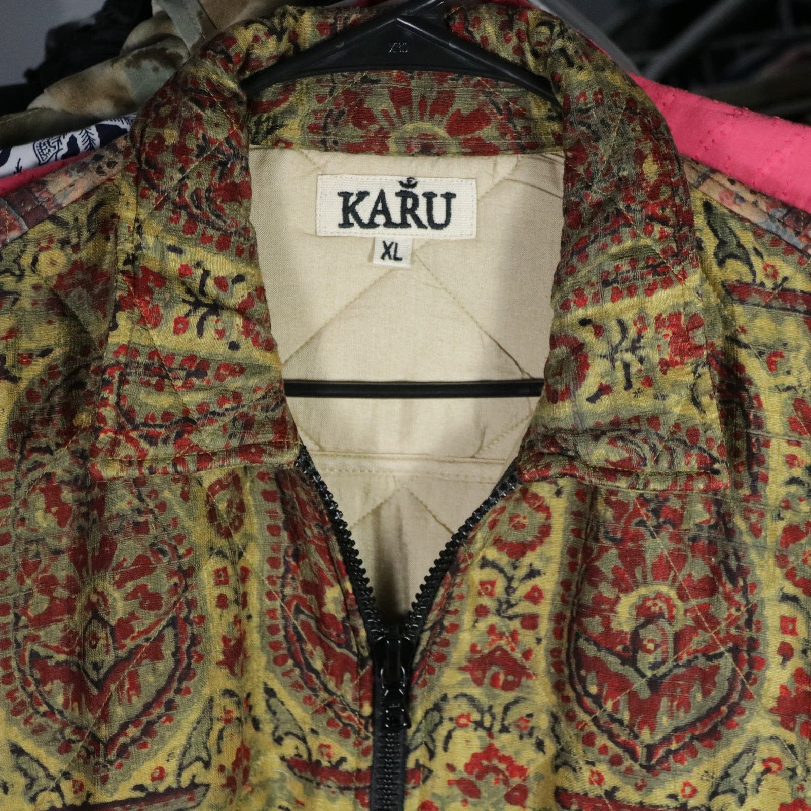 Kartik Research Karu Kartik Research Silk Work Jacket Dye Print XL New Size US XL / EU 56 / 4 - 2 Thumbnail