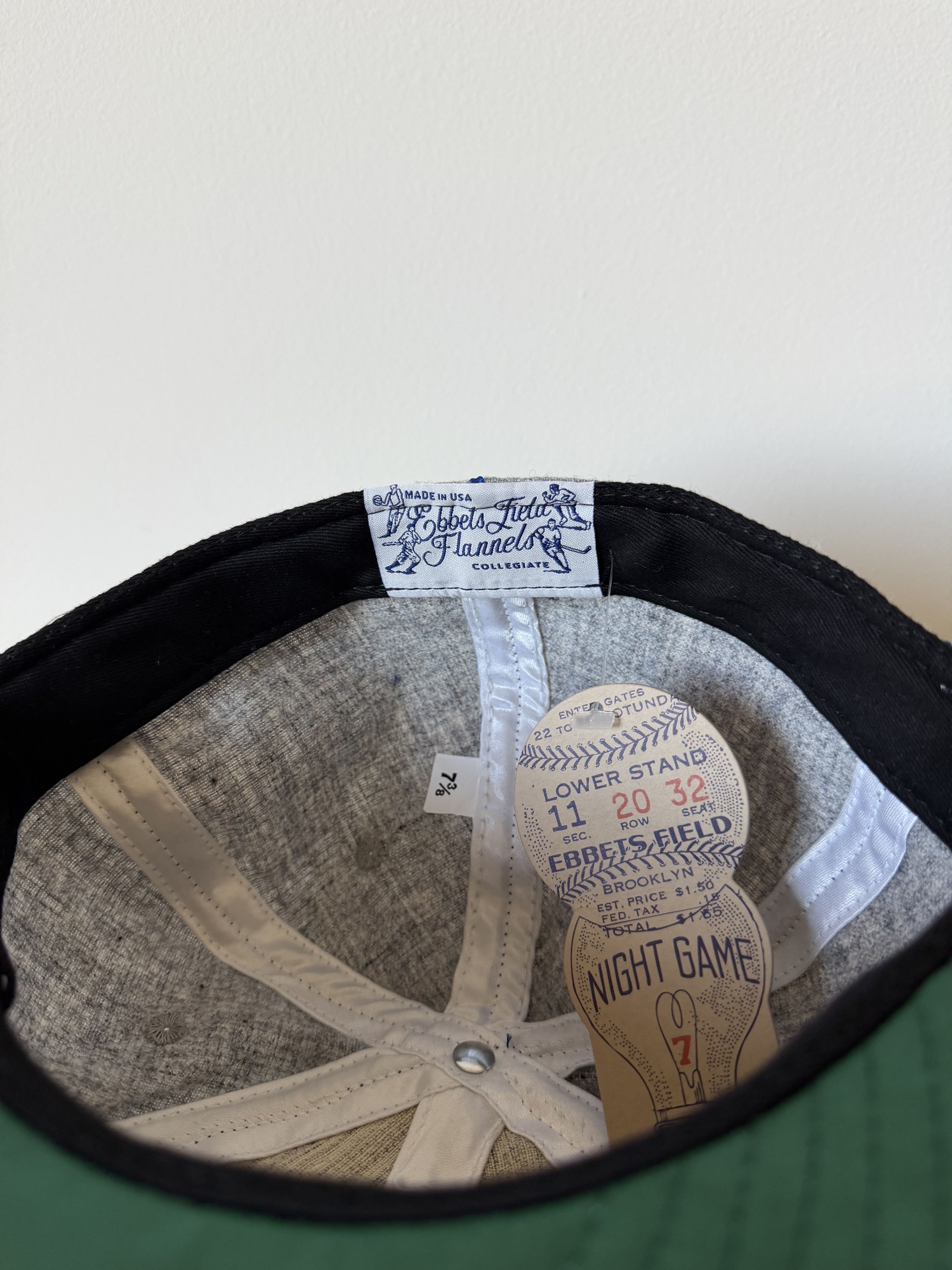 7 3/8 Ebbets Southern Methodist University 1941 Vintage Hat