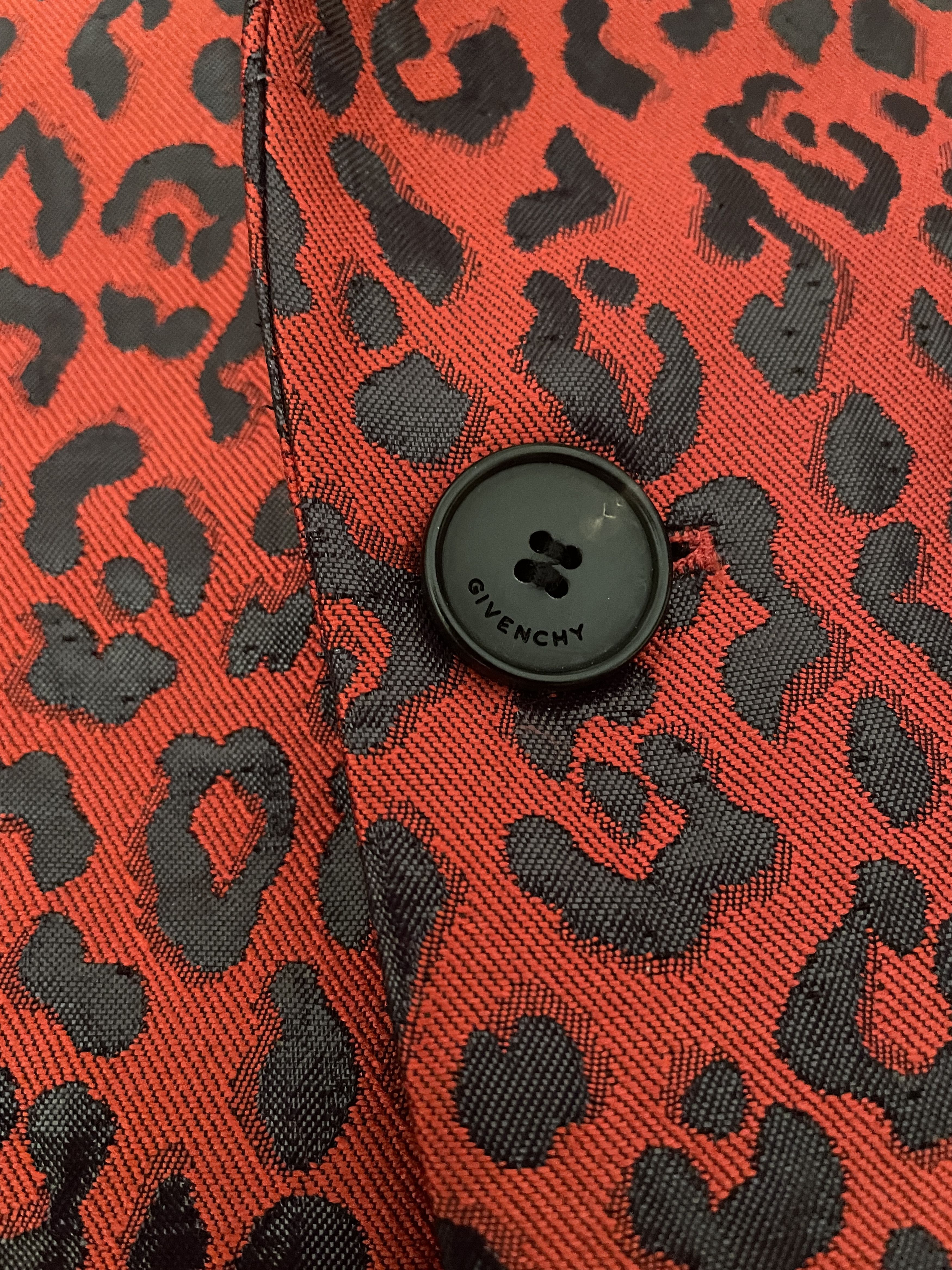 Givenchy Givenchy Pink Leopard Print Blazers Jacket Size 46 Size 46R - 4 Thumbnail